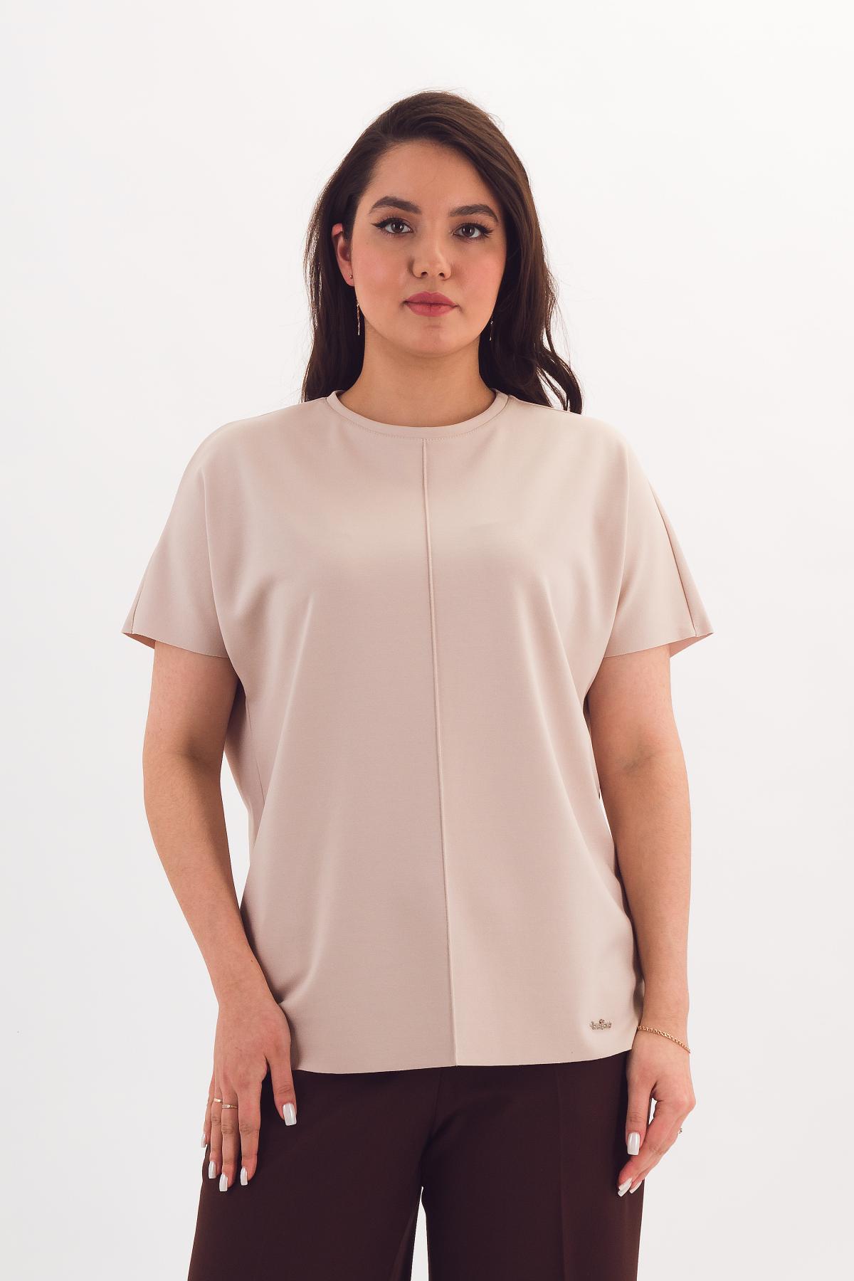 Футболка трикотажная бежевого цвета Braslava(фото3)