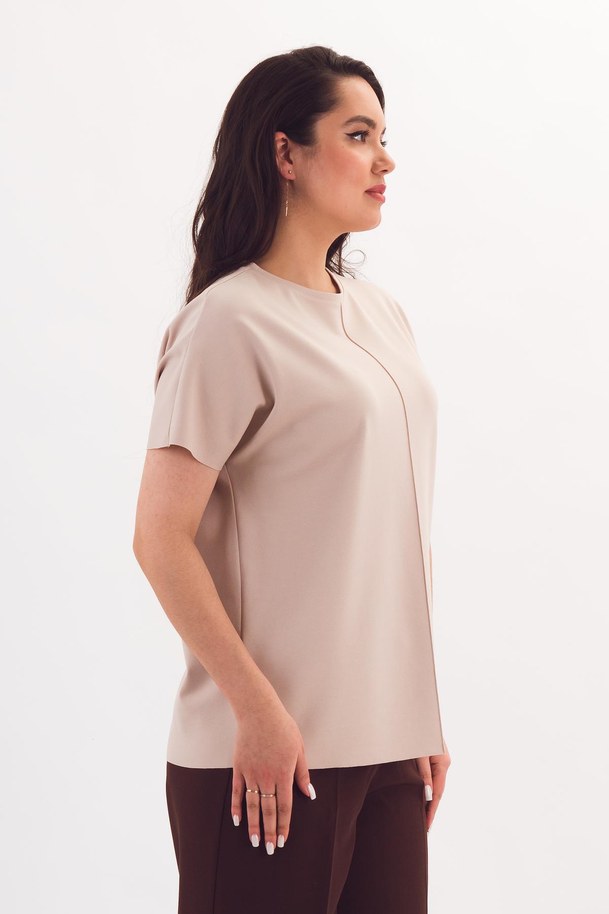Футболка трикотажная бежевого цвета Braslava(фото4)
