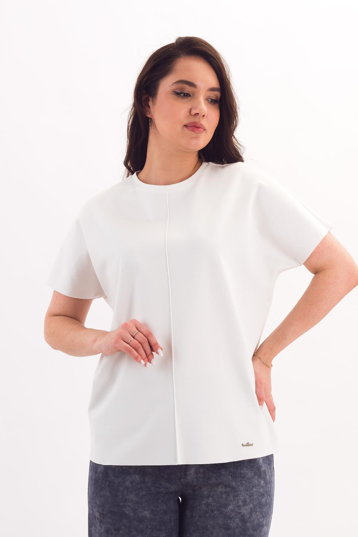 Футболка трикотажная белого цвета Braslava(фото2)