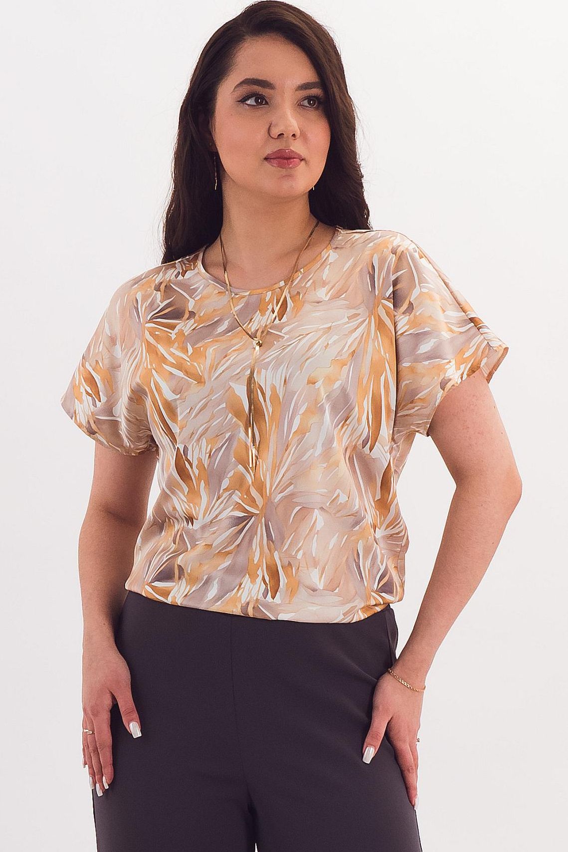 Блузка лёгкая с коротким рукавом Braslava