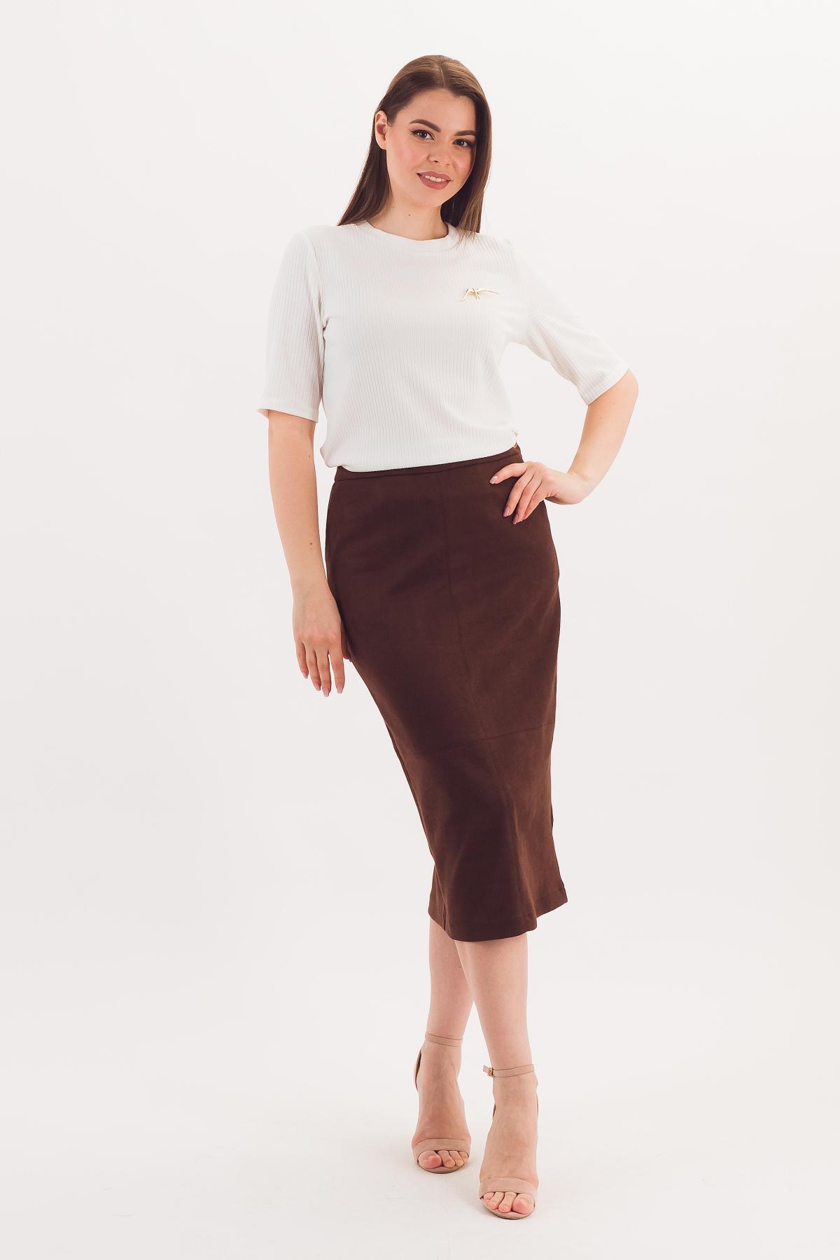 Футболка трикотажная молочного цвета Braslava(фото2)