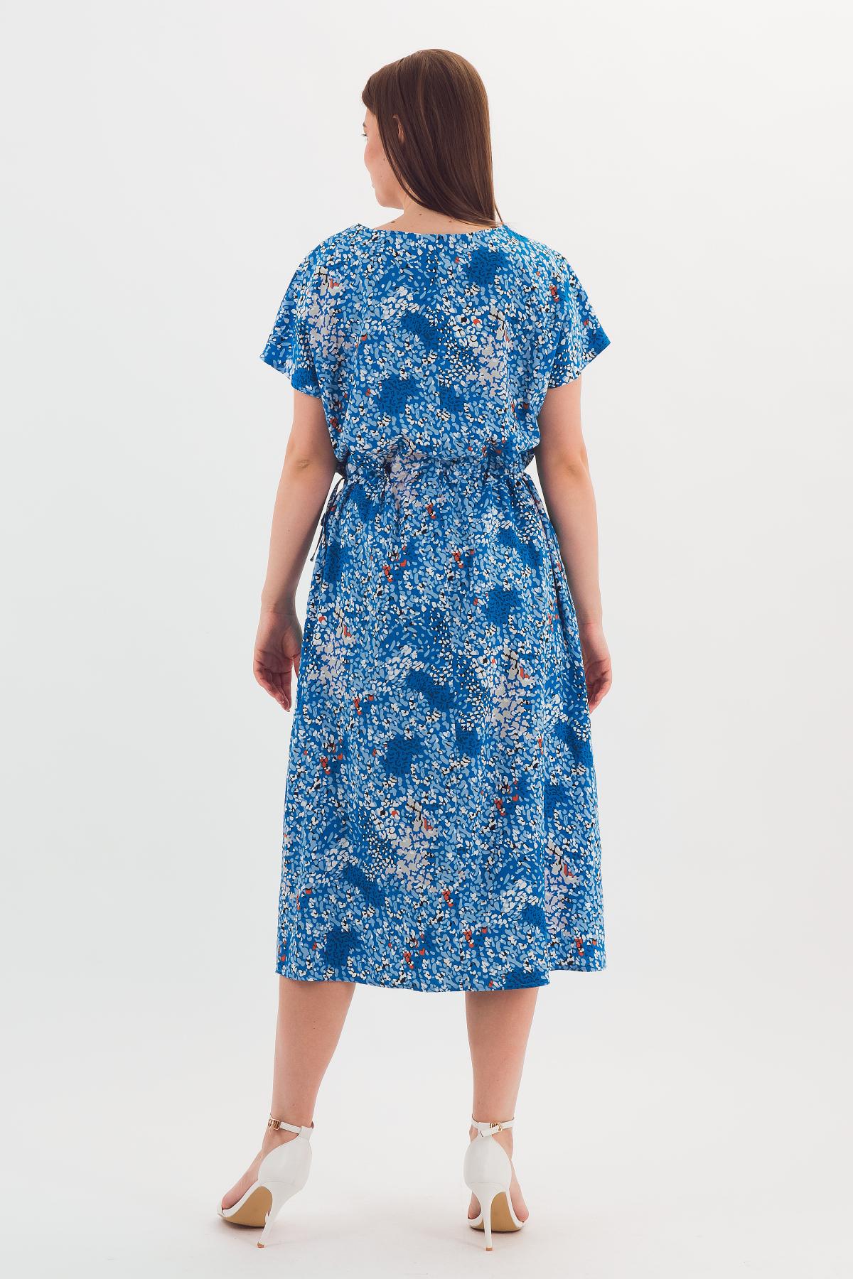 Платье синее с кулиской Braslava(фото4)