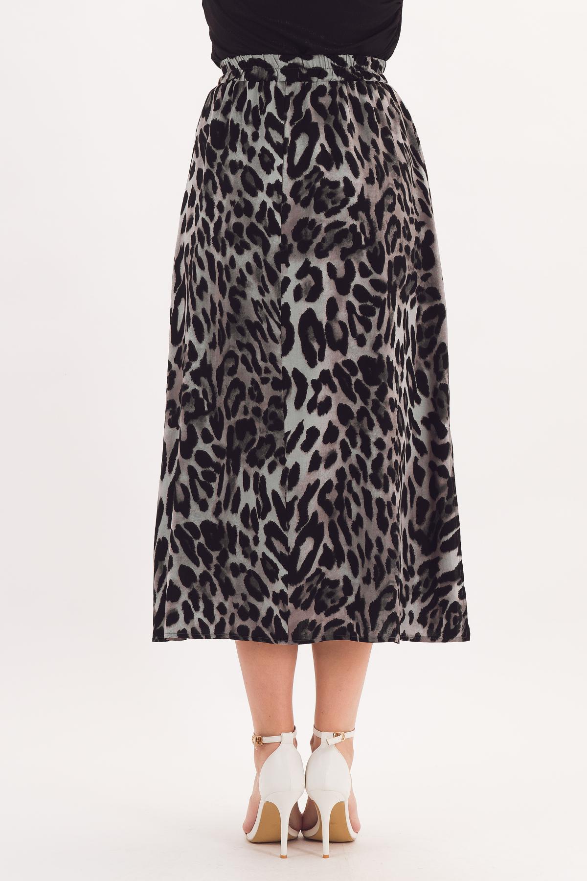 Юбка лёгкая с леопардовым принтом Braslava(фото5)