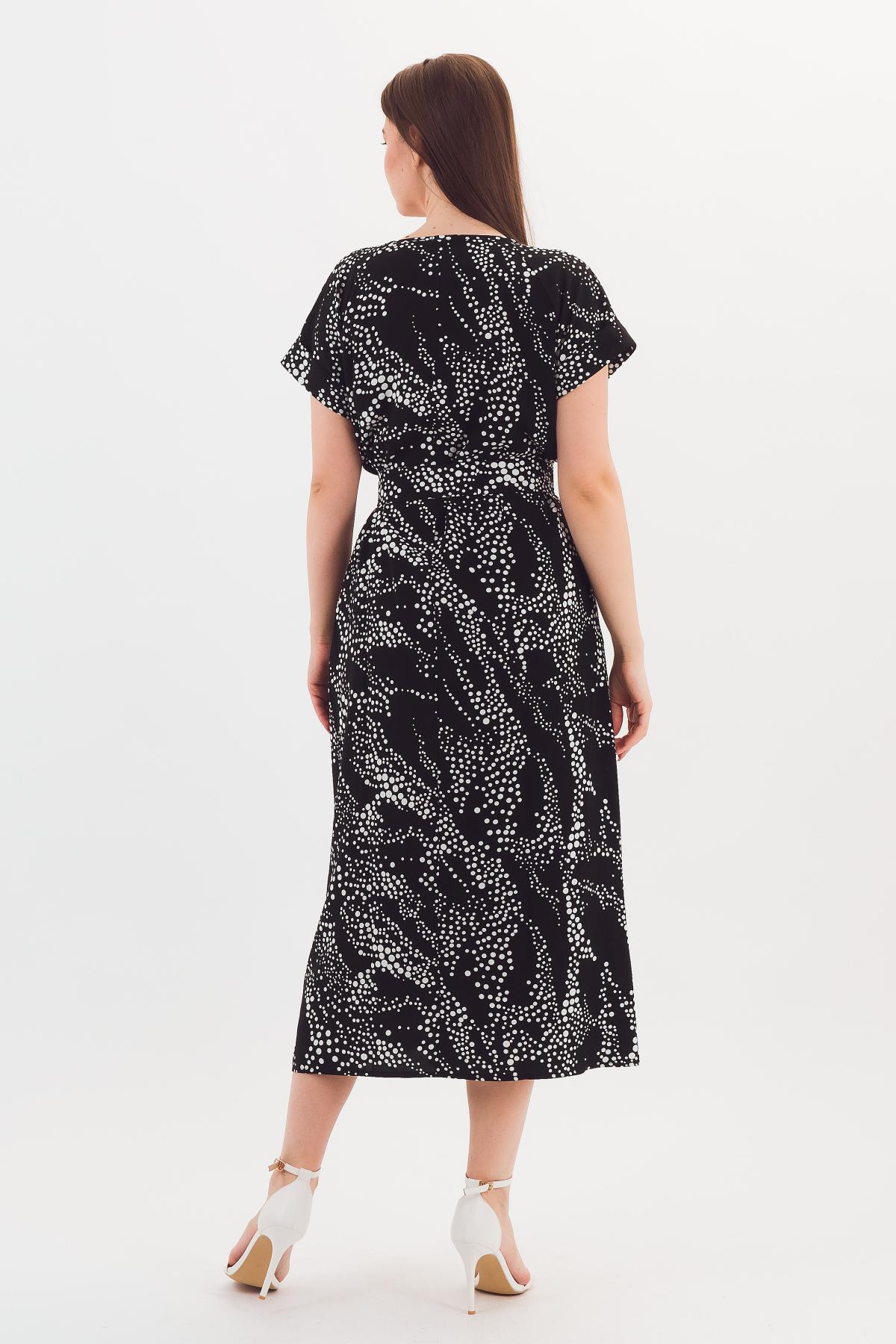 Платье чёрное с поясом Braslava(фото3)