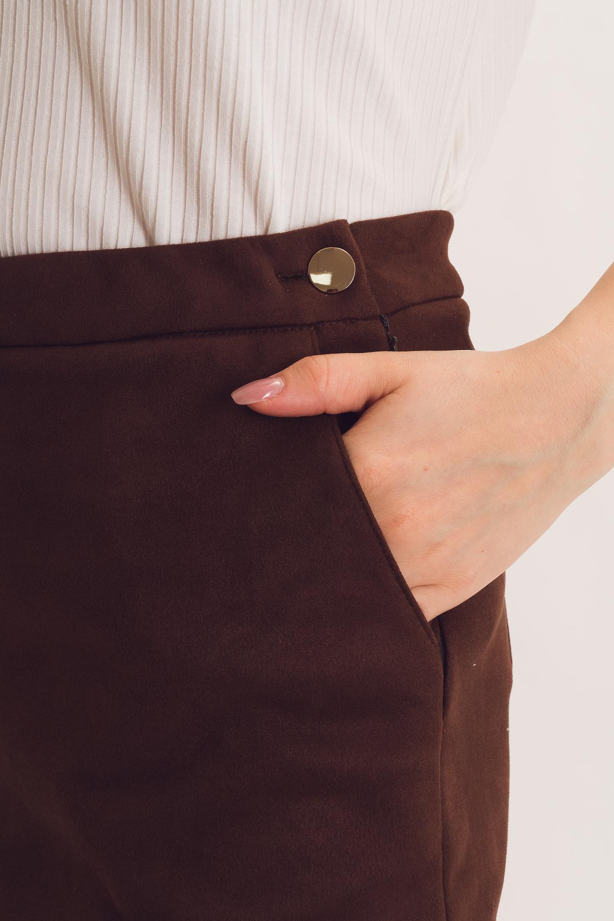 Юбка-карандаш коричневая Braslava(фото3)