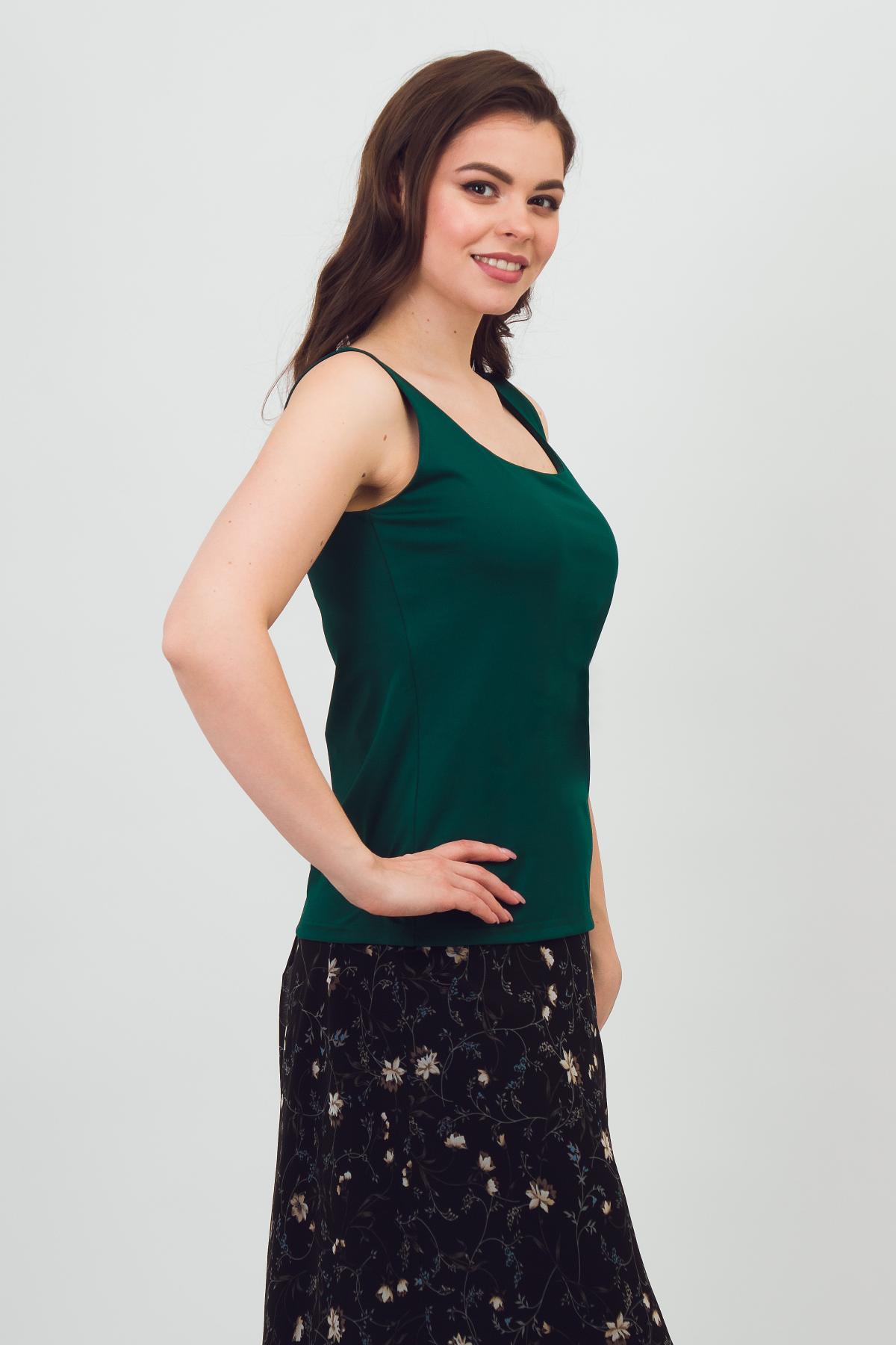 Майка зелёная из трикотажа Braslava(фото3)