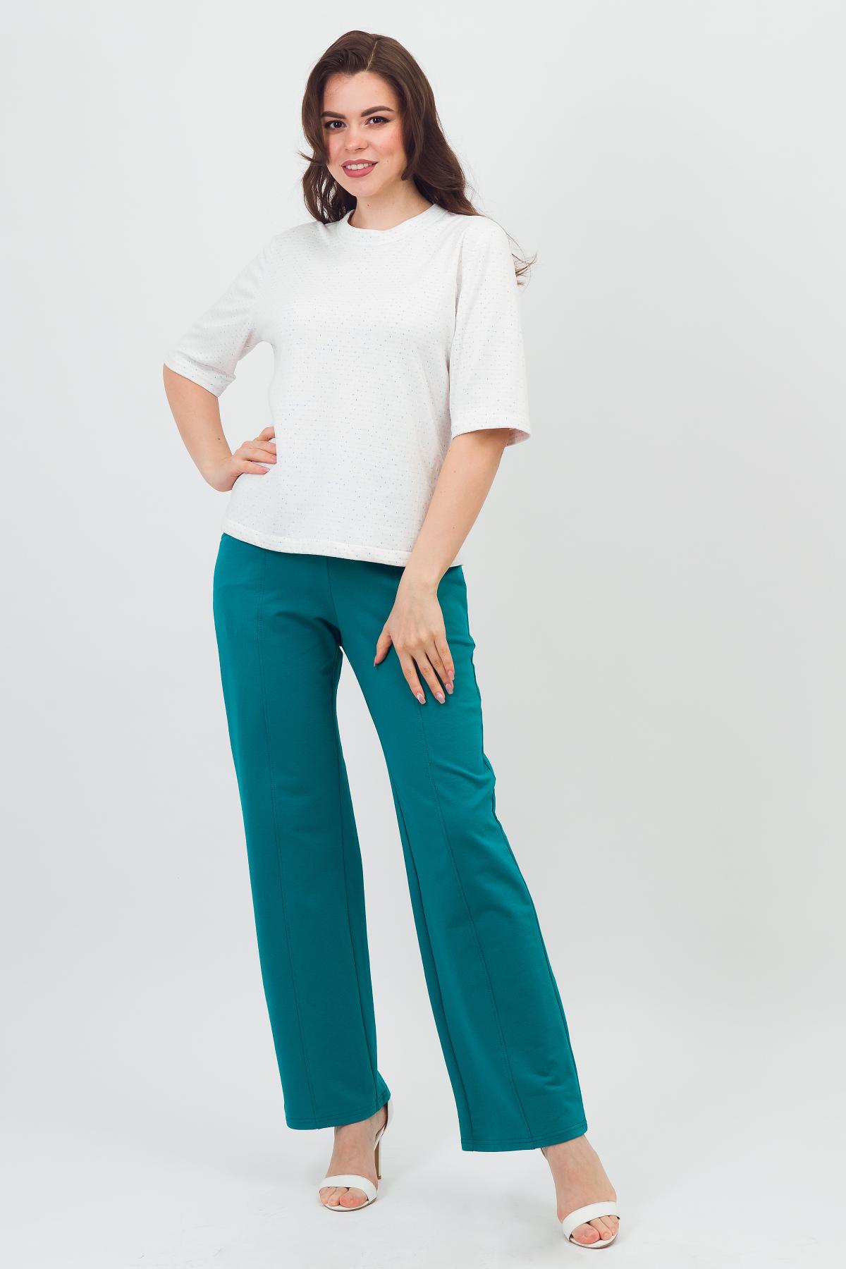 Футболка трикотажная двухсторонняя белая в полоску Braslava(фото6)