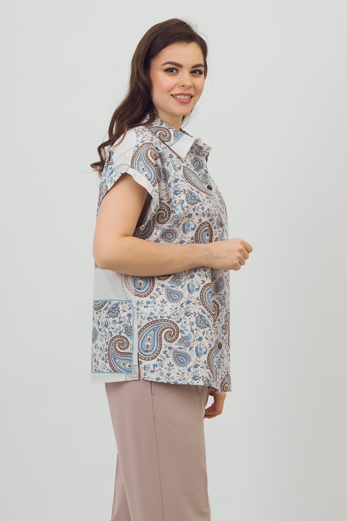 Рубашка лёгкая с коротким рукавом Braslava(фото4)