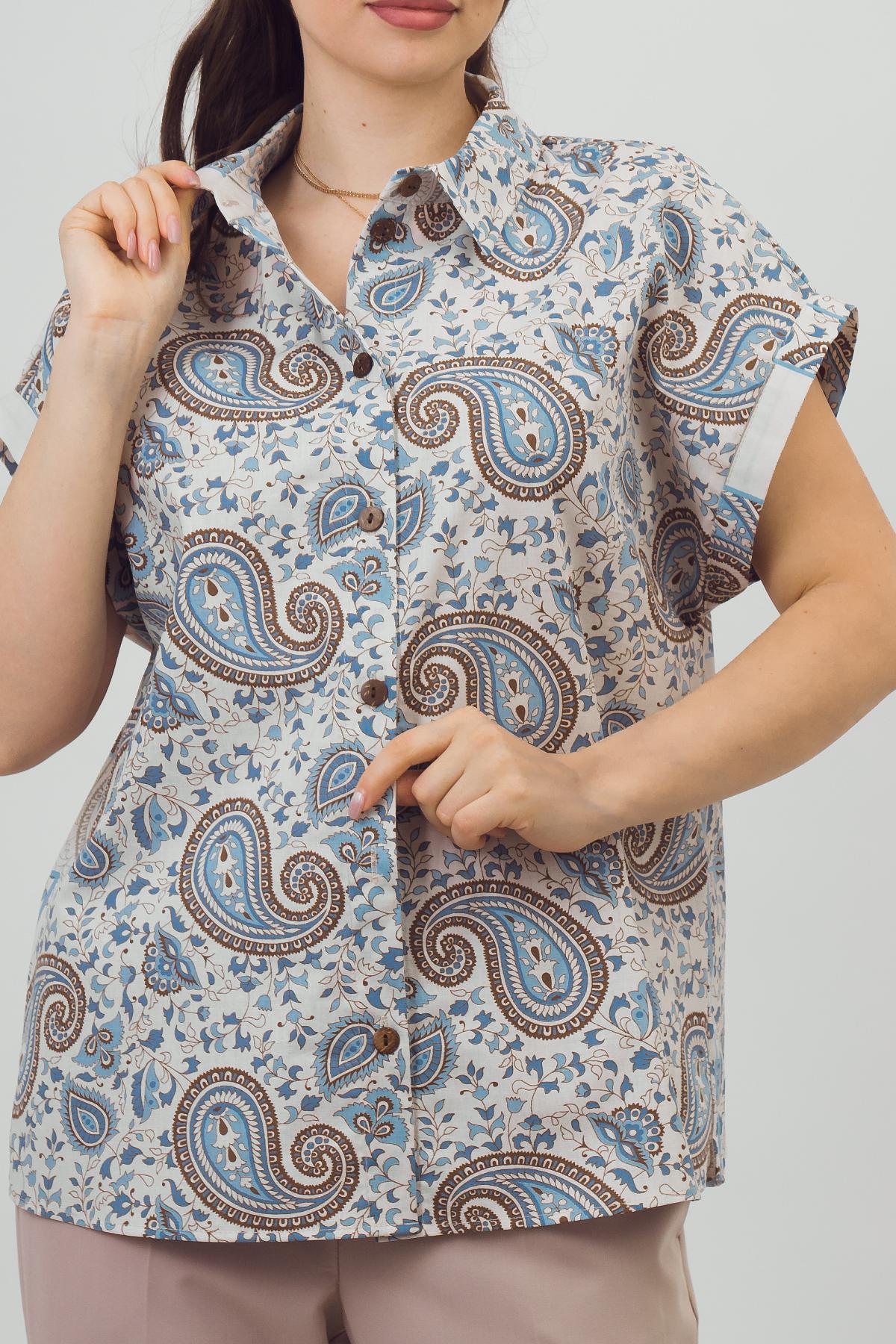 Рубашка лёгкая с коротким рукавом Braslava(фото3)