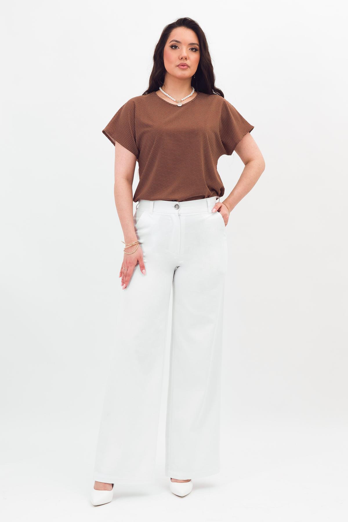 Блузка коричневая в горошек Braslava(фото2)