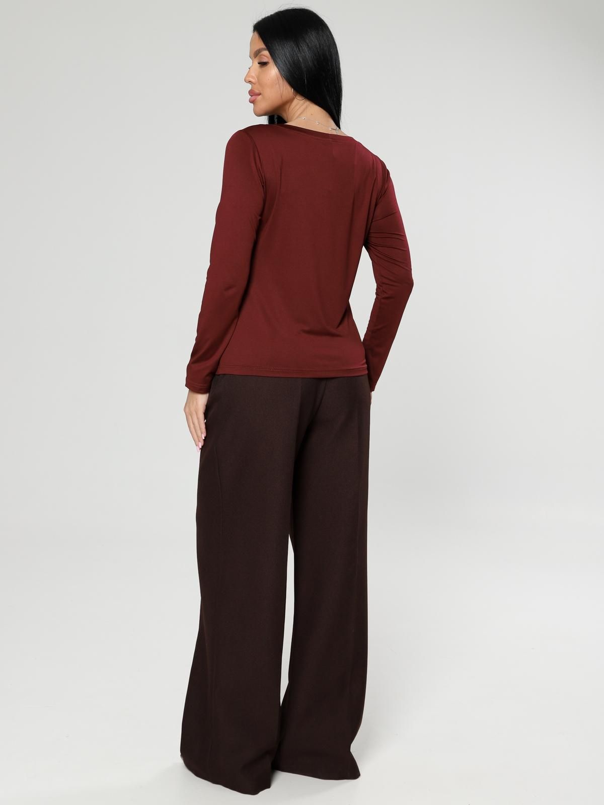 Лонгслив трикотажный в бордовом цвете Iv-capriz(фото7)