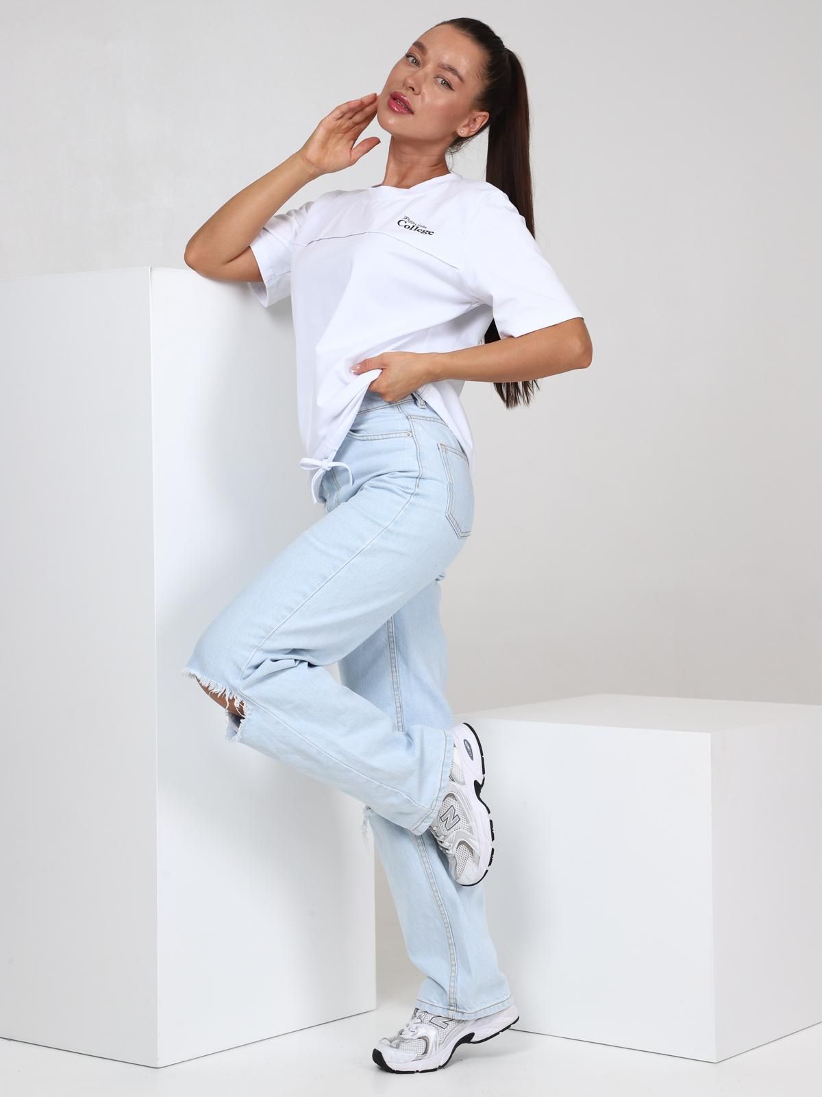 Футболка трикотажная белого цвета Iv-capriz(фото2)