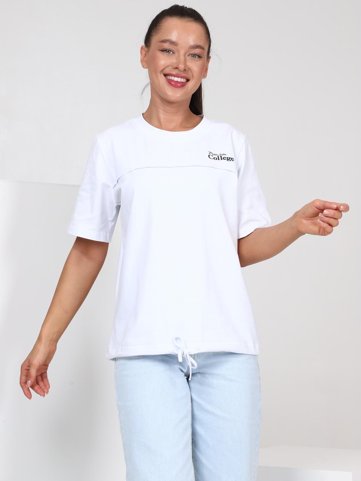 Футболка трикотажная белого цвета Iv-capriz(фото3)