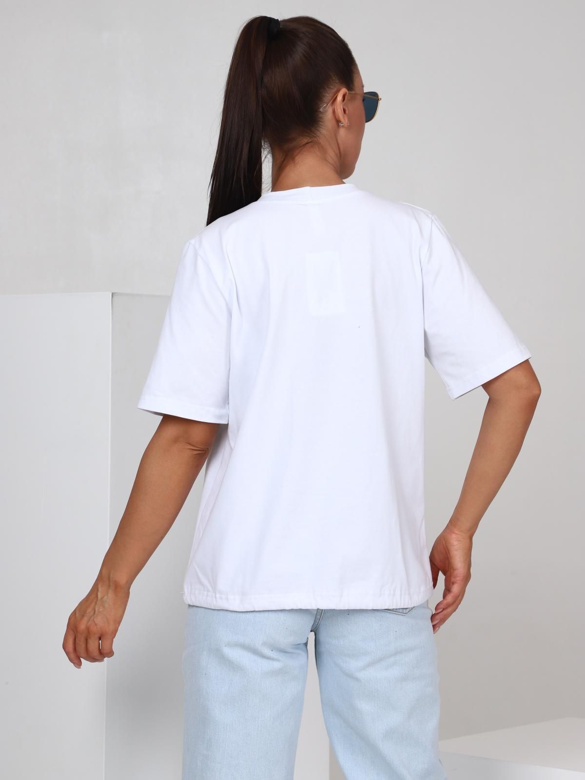 Футболка трикотажная белого цвета Iv-capriz(фото9)