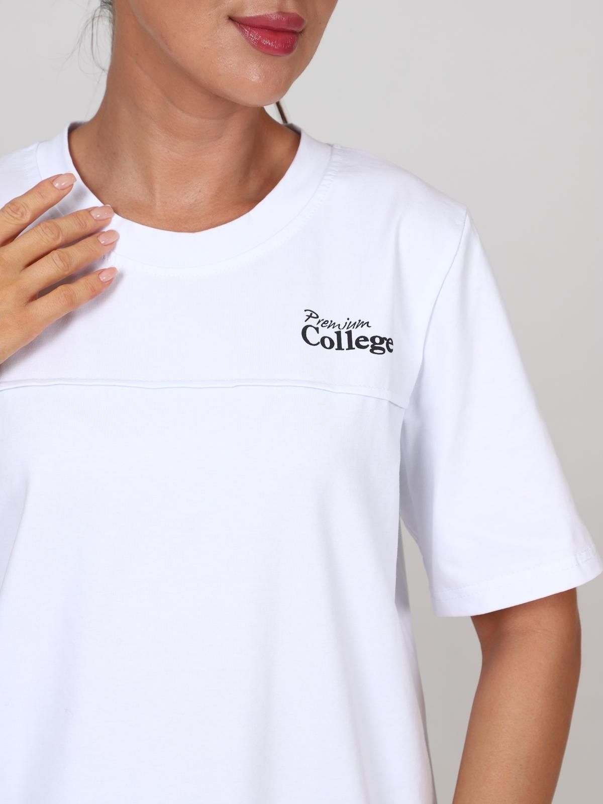 Футболка трикотажная белого цвета Iv-capriz(фото5)