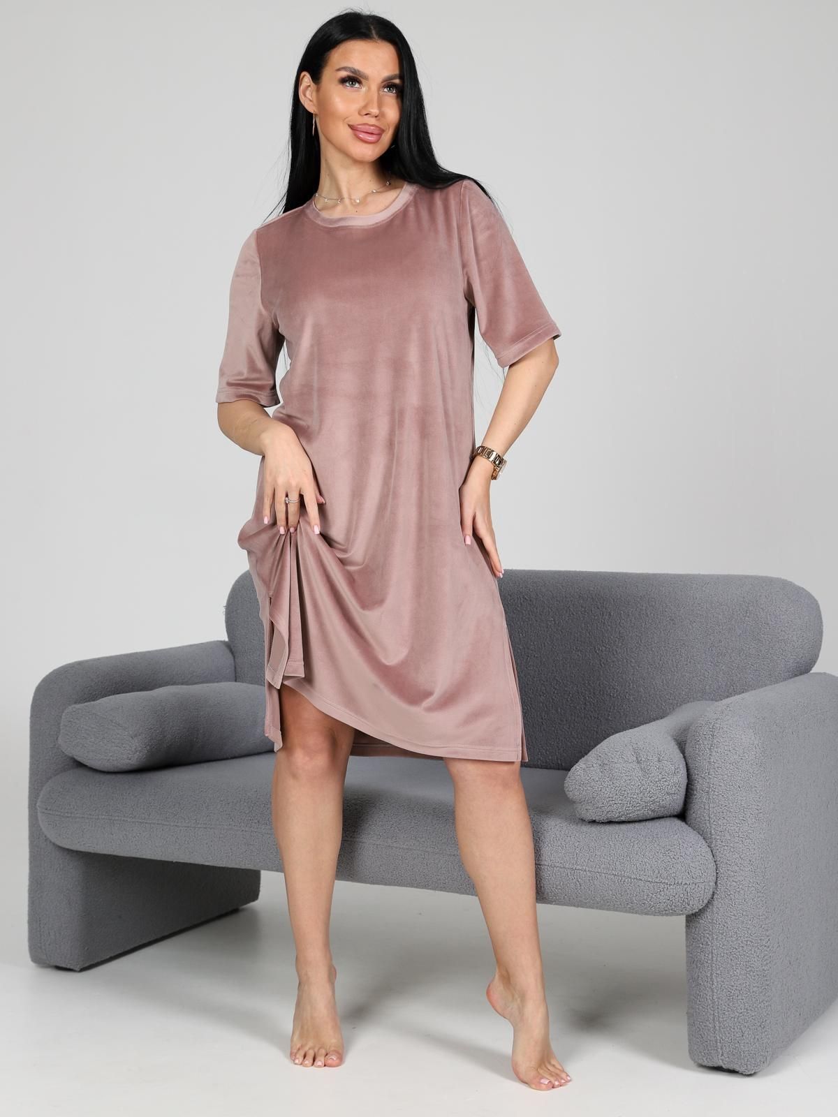 Платье домашнее из велюра Iv-capriz(фото4)