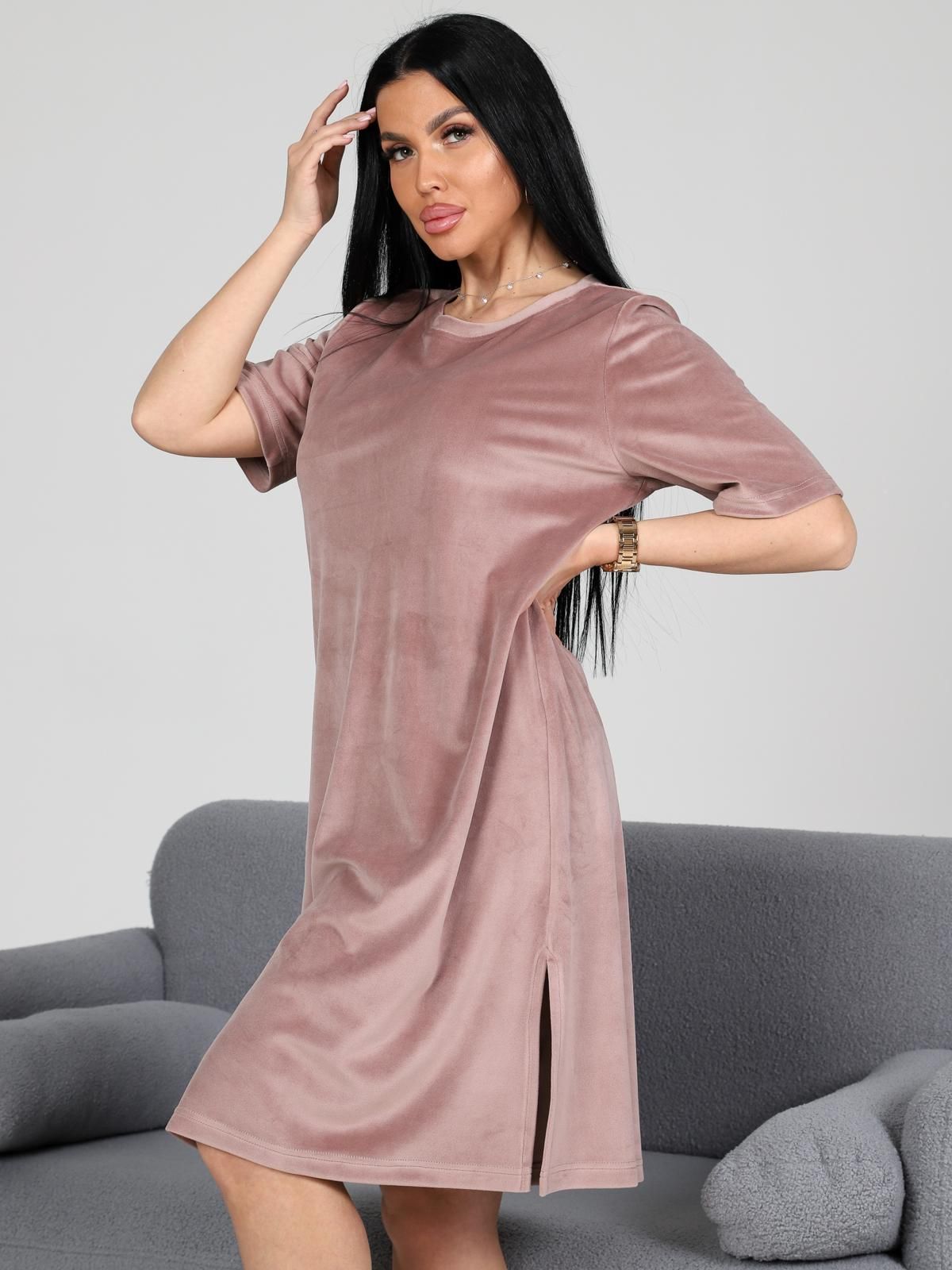 Платье домашнее из велюра Iv-capriz(фото7)