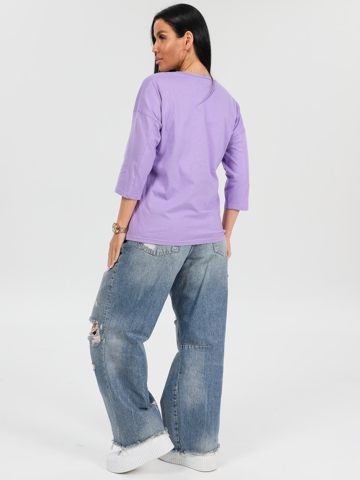 Футболка трикотажная сиреневого цвета Iv-capriz(фото8)