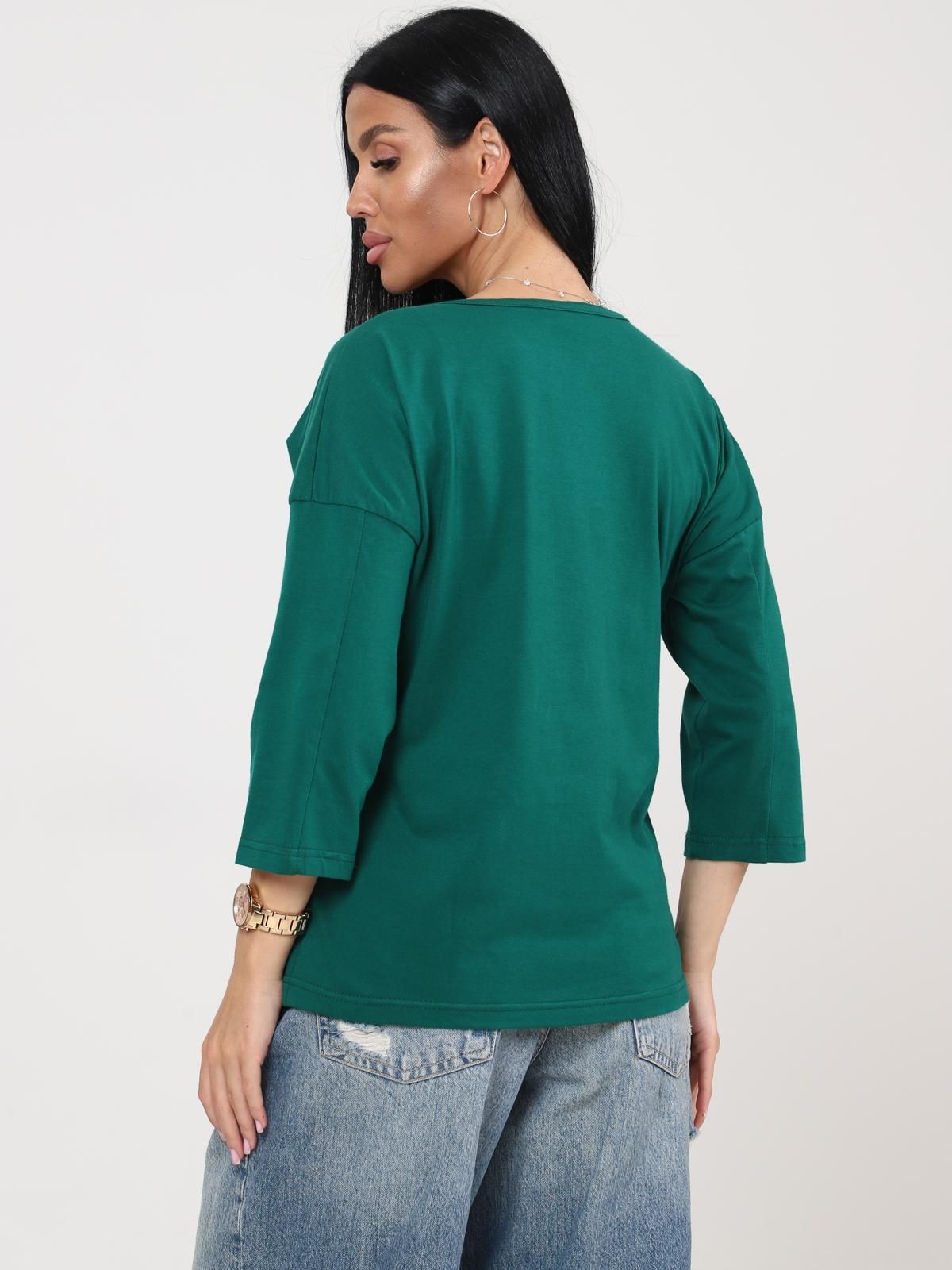 Футболка трикотажная зелёного цвета Iv-capriz(фото7)