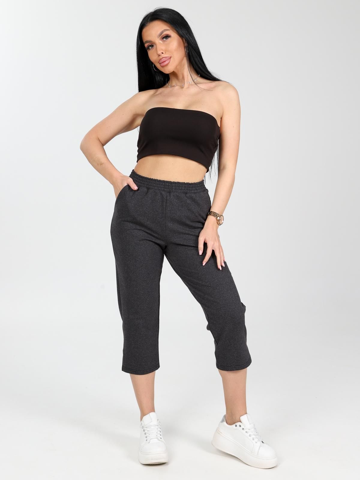 Бриджи трикотажные цвета антрацит Iv-capriz(фото2)