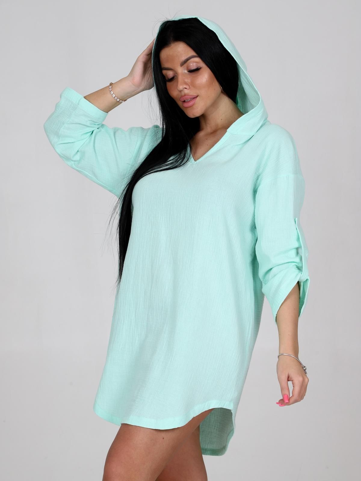 Туника из муслина в цвете ментол Iv-capriz(фото3)