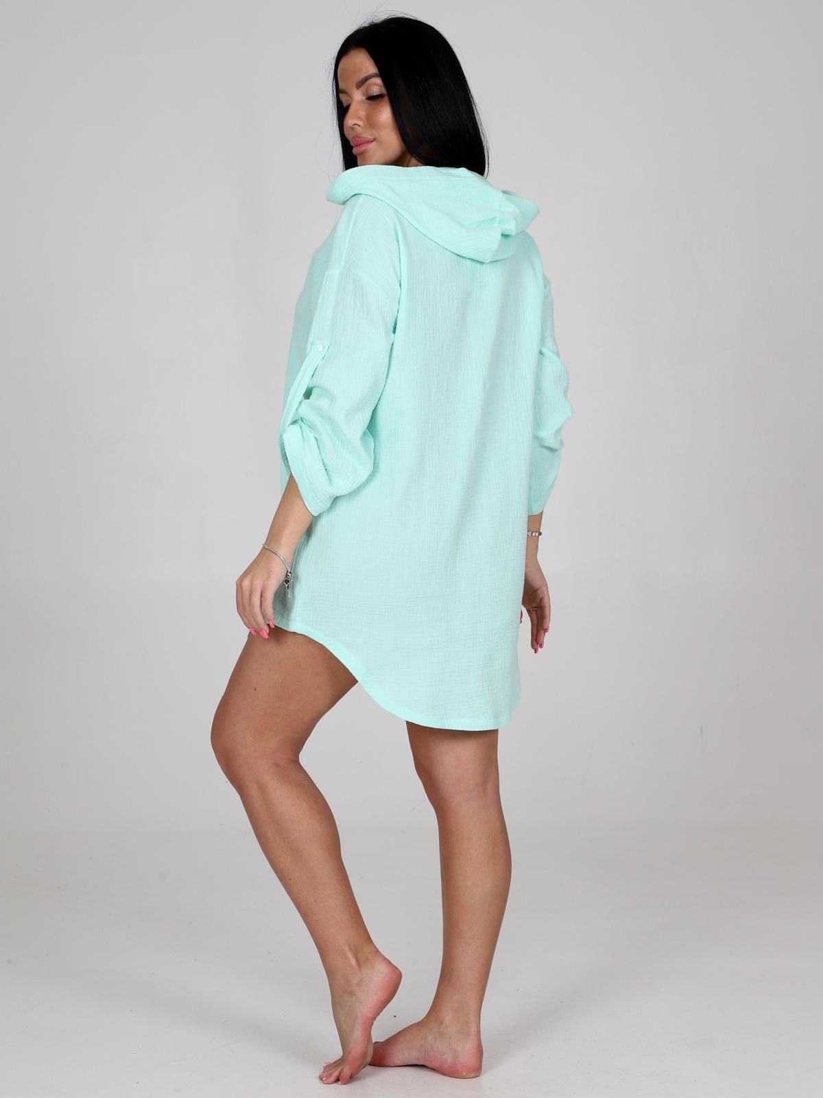 Туника из муслина в цвете ментол Iv-capriz(фото7)