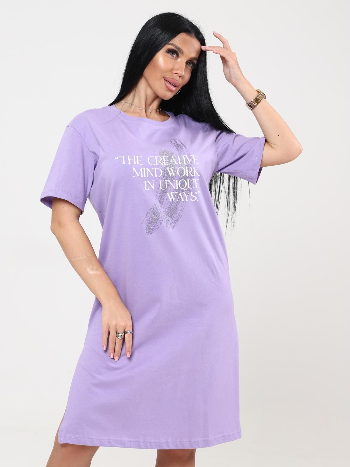 Платье домашнее трикотажное с принтом Iv-capriz(фото2)