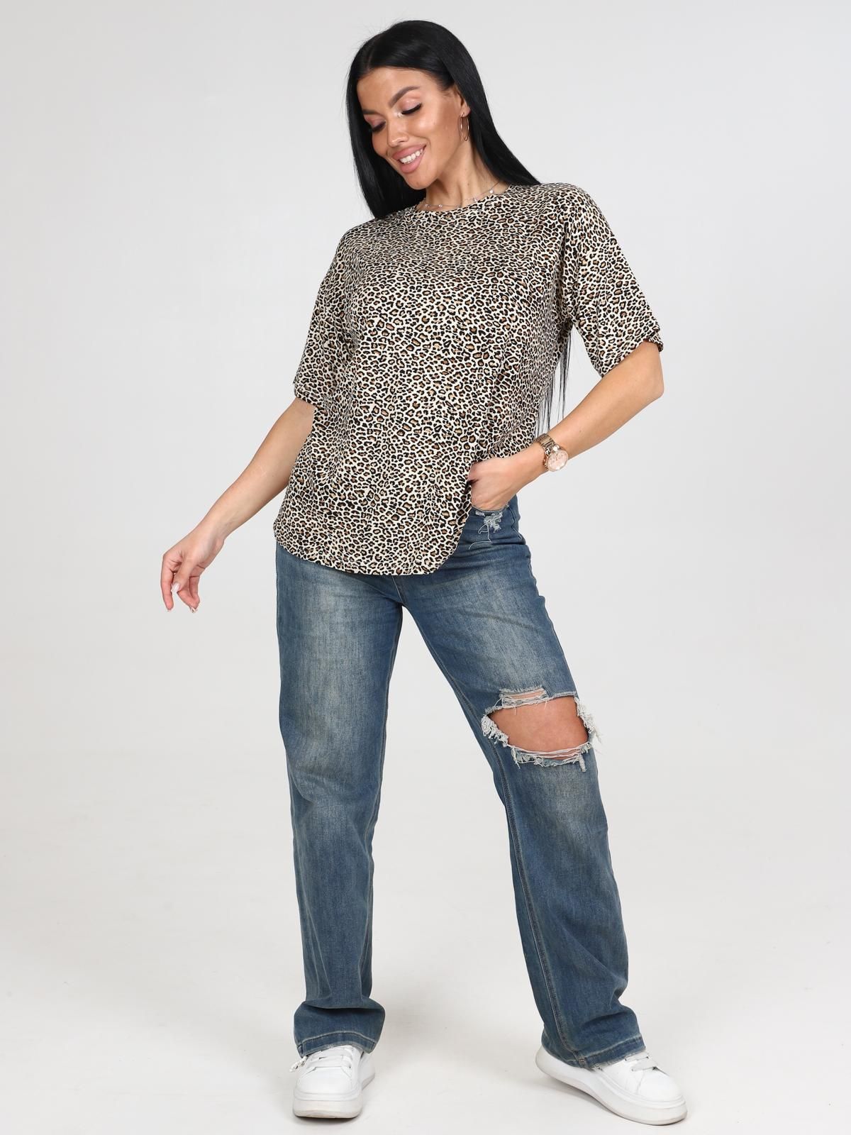 Футболка трикотажная с принтом Iv-capriz(фото4)