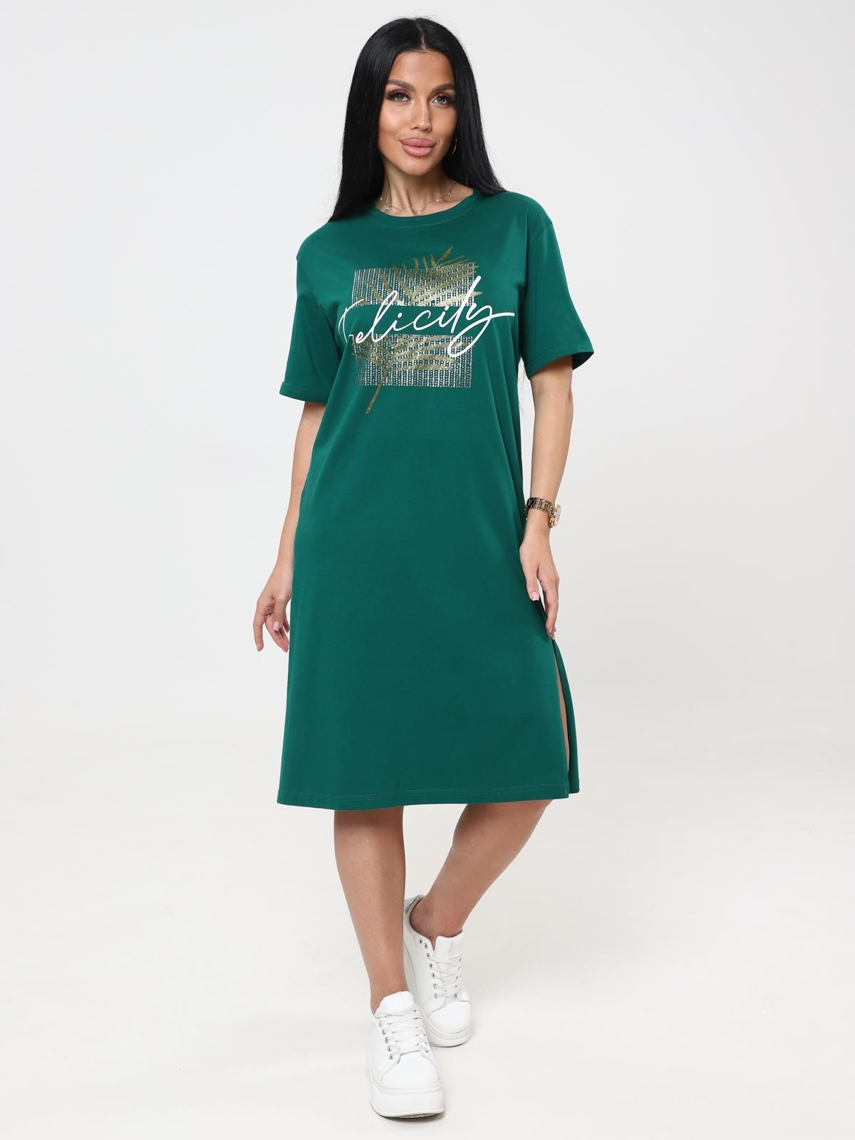 Платье домашнее трикотажное с принтом Iv-capriz(фото4)