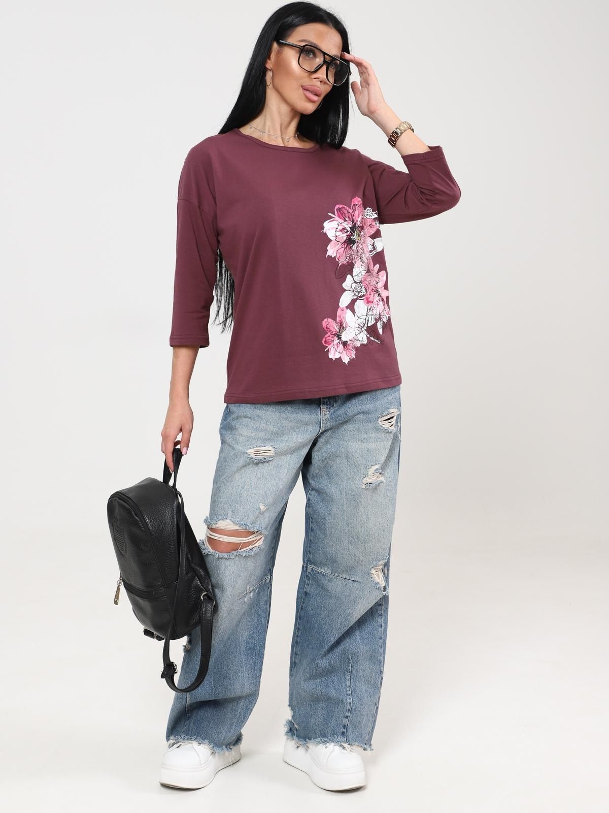 Футболка трикотажная лилового цвета Iv-capriz(фото2)