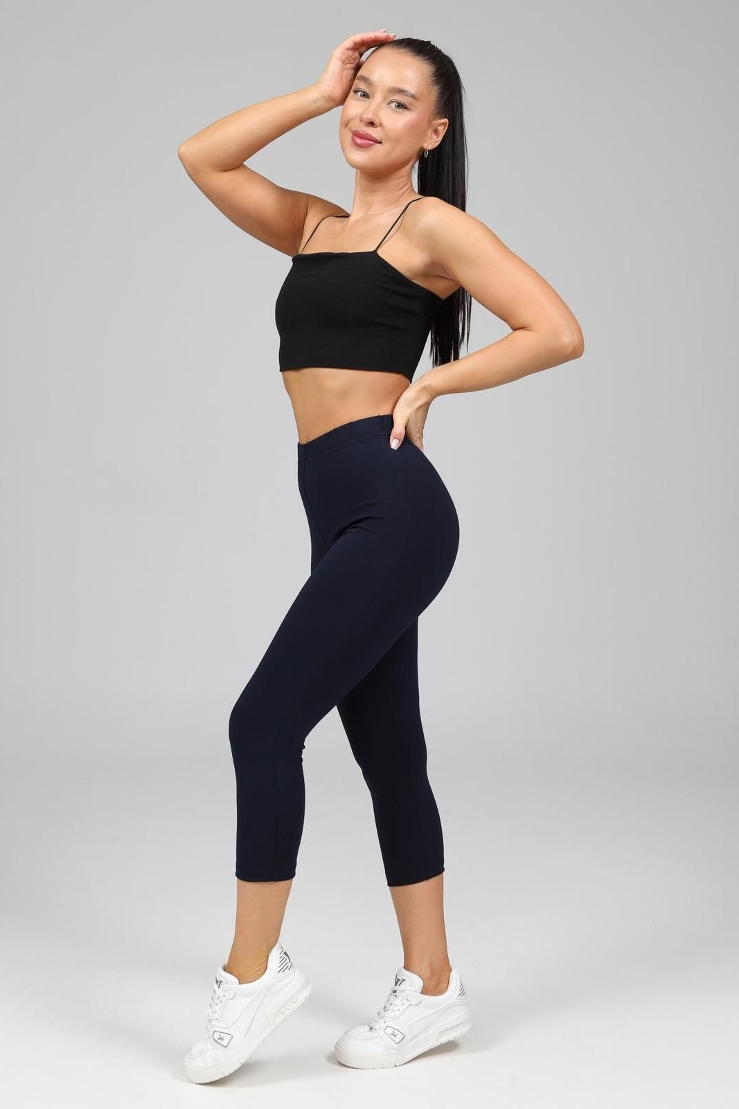 Бриджи трикотажные в чернильном цвете Iv-capriz