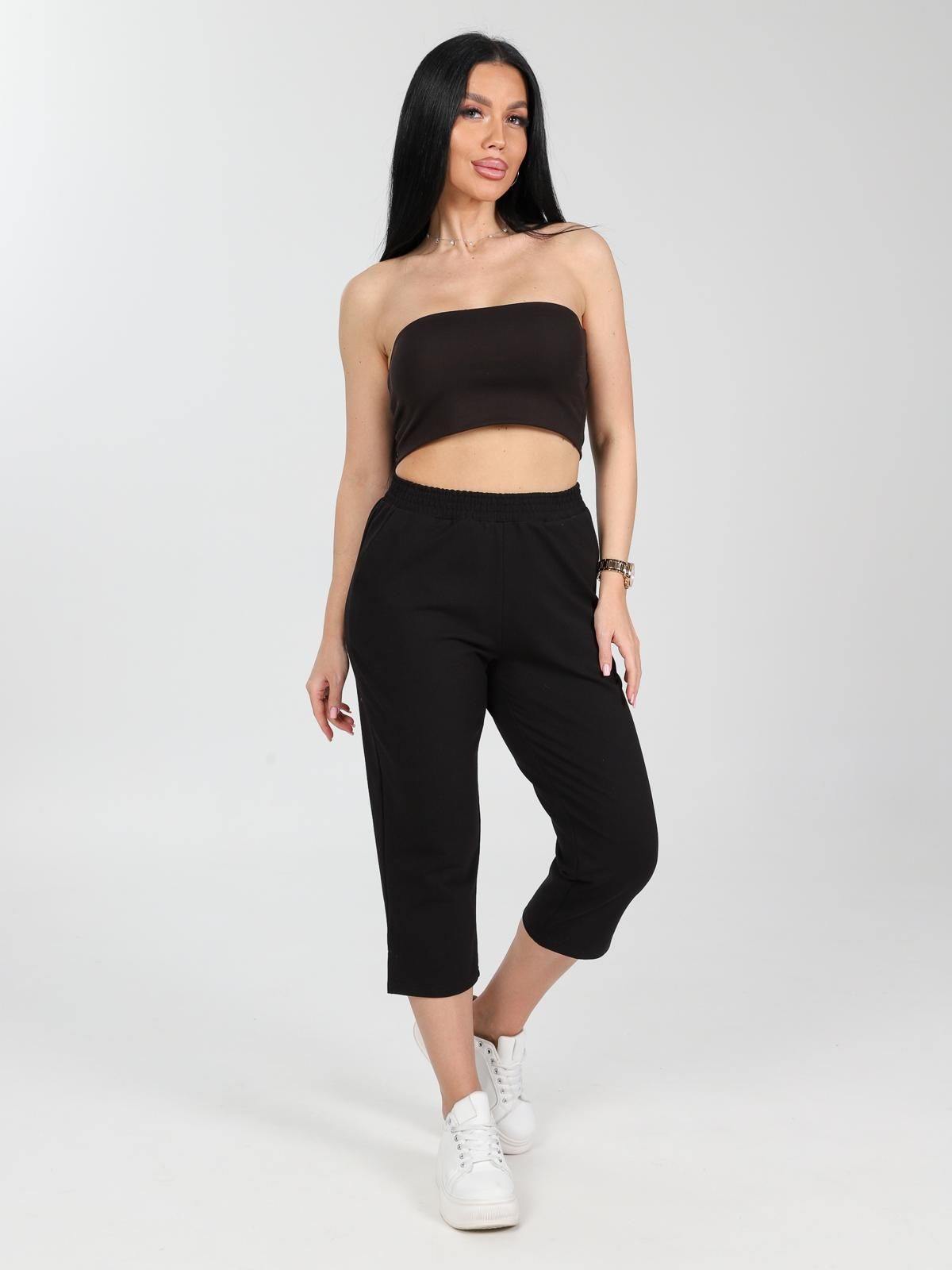 Бриджи трикотажные в чёрном цвете Iv-capriz(фото8)