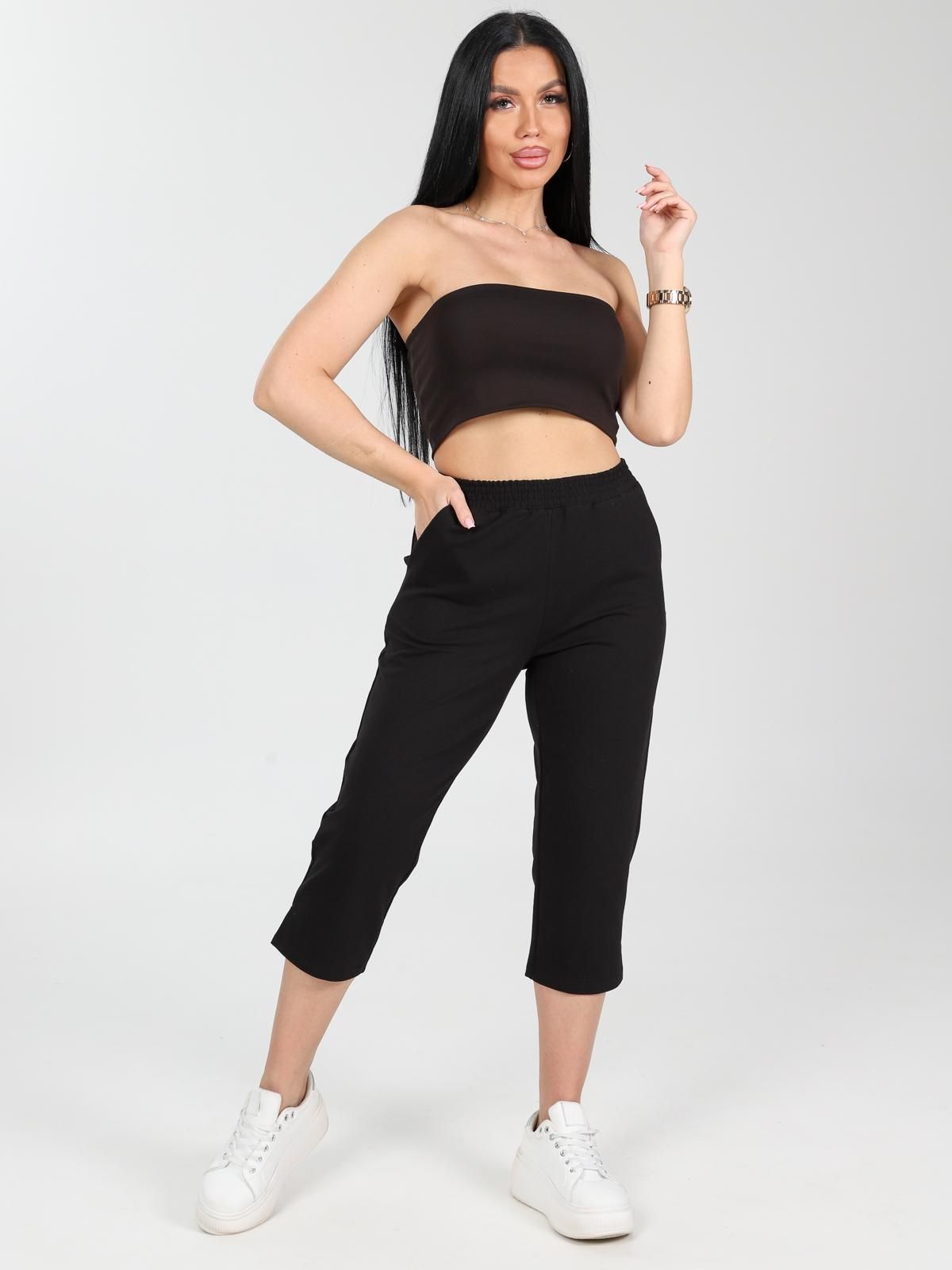 Бриджи трикотажные в чёрном цвете Iv-capriz(фото2)