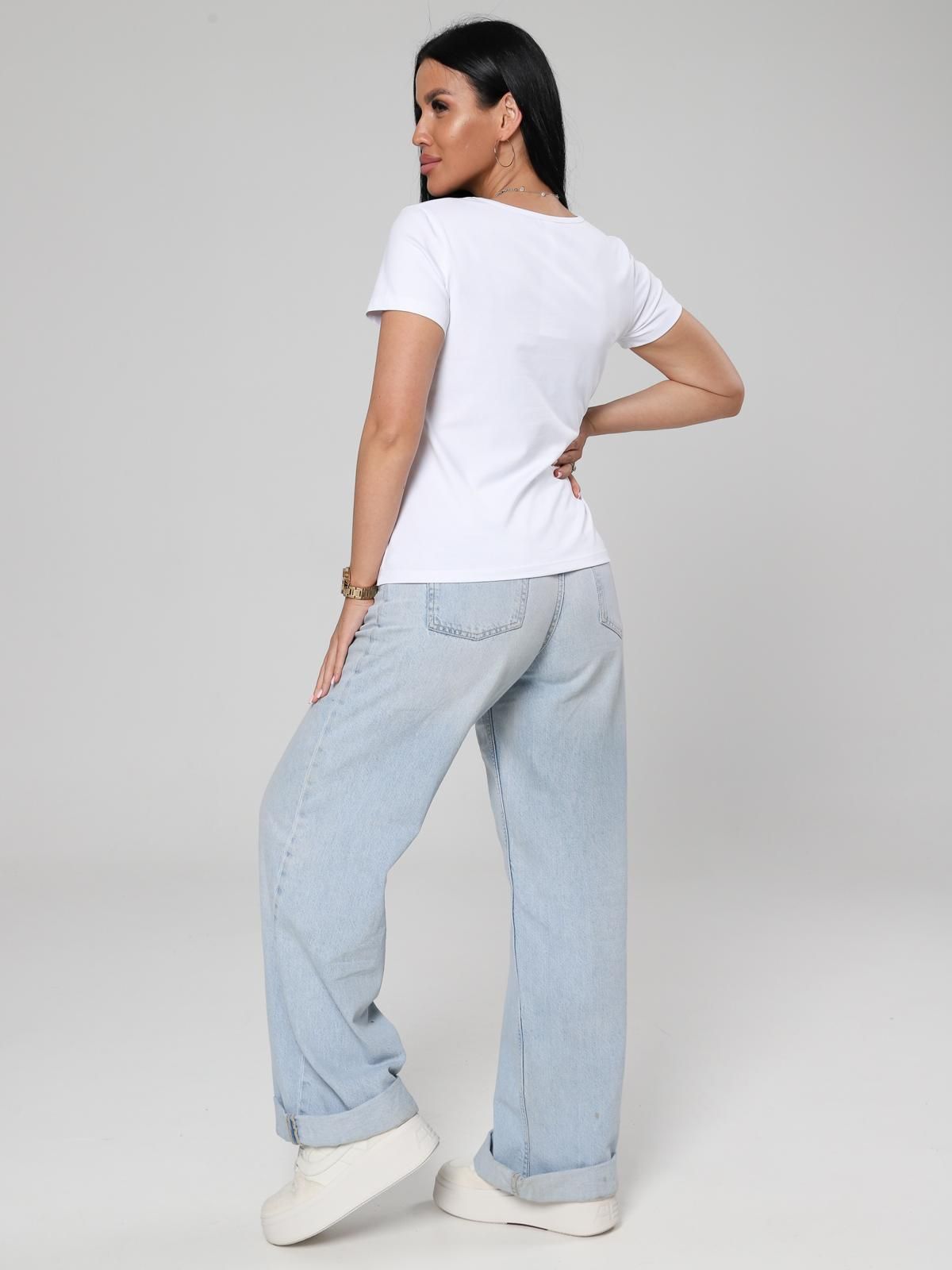 Футболка трикотажная белого цвета Iv-capriz(фото6)