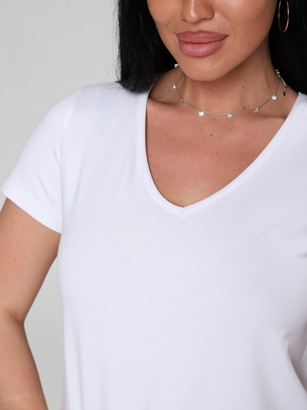 Футболка трикотажная белого цвета Iv-capriz(фото5)