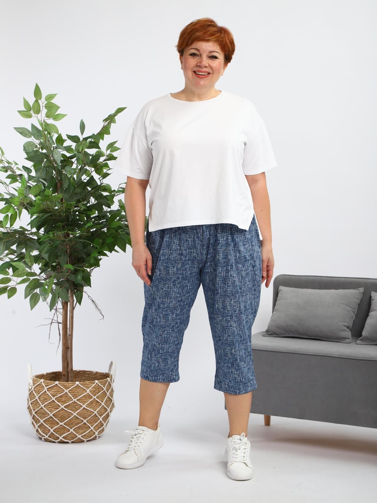 Бриджи синие из хлопка Iv-capriz(фото2)