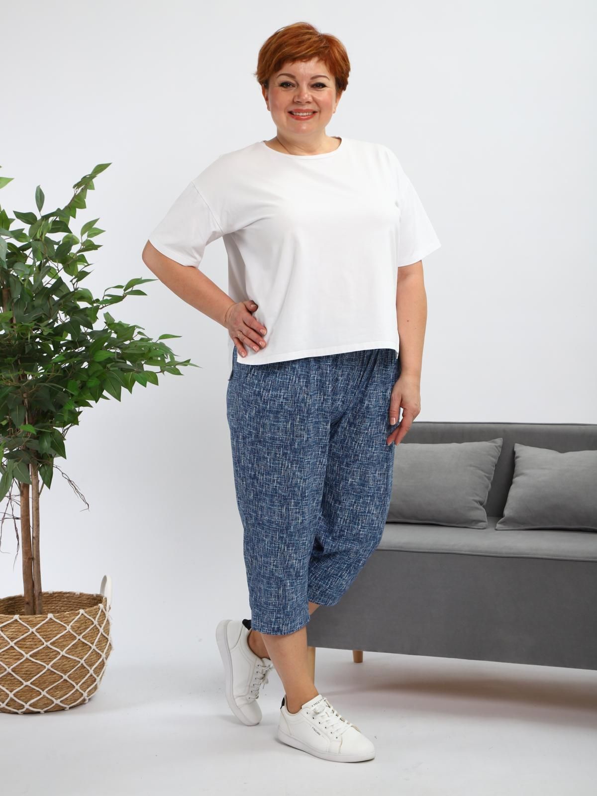 Бриджи синие из хлопка Iv-capriz(фото5)