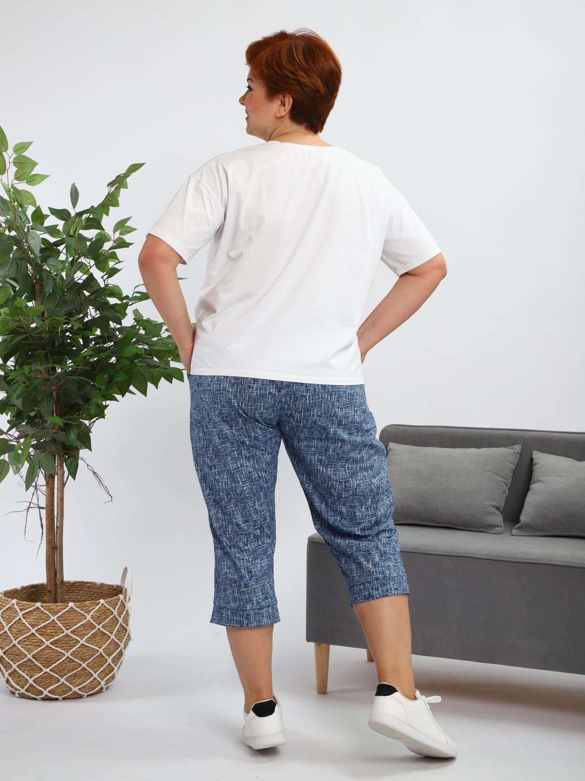 Бриджи синие из хлопка Iv-capriz(фото7)