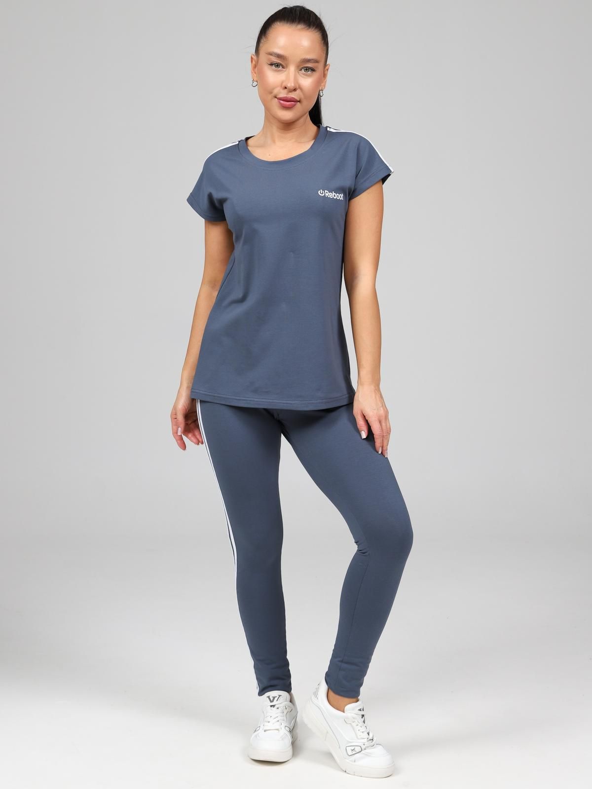 Костюм трикотажный серый с лосинами Iv-capriz(фото3)