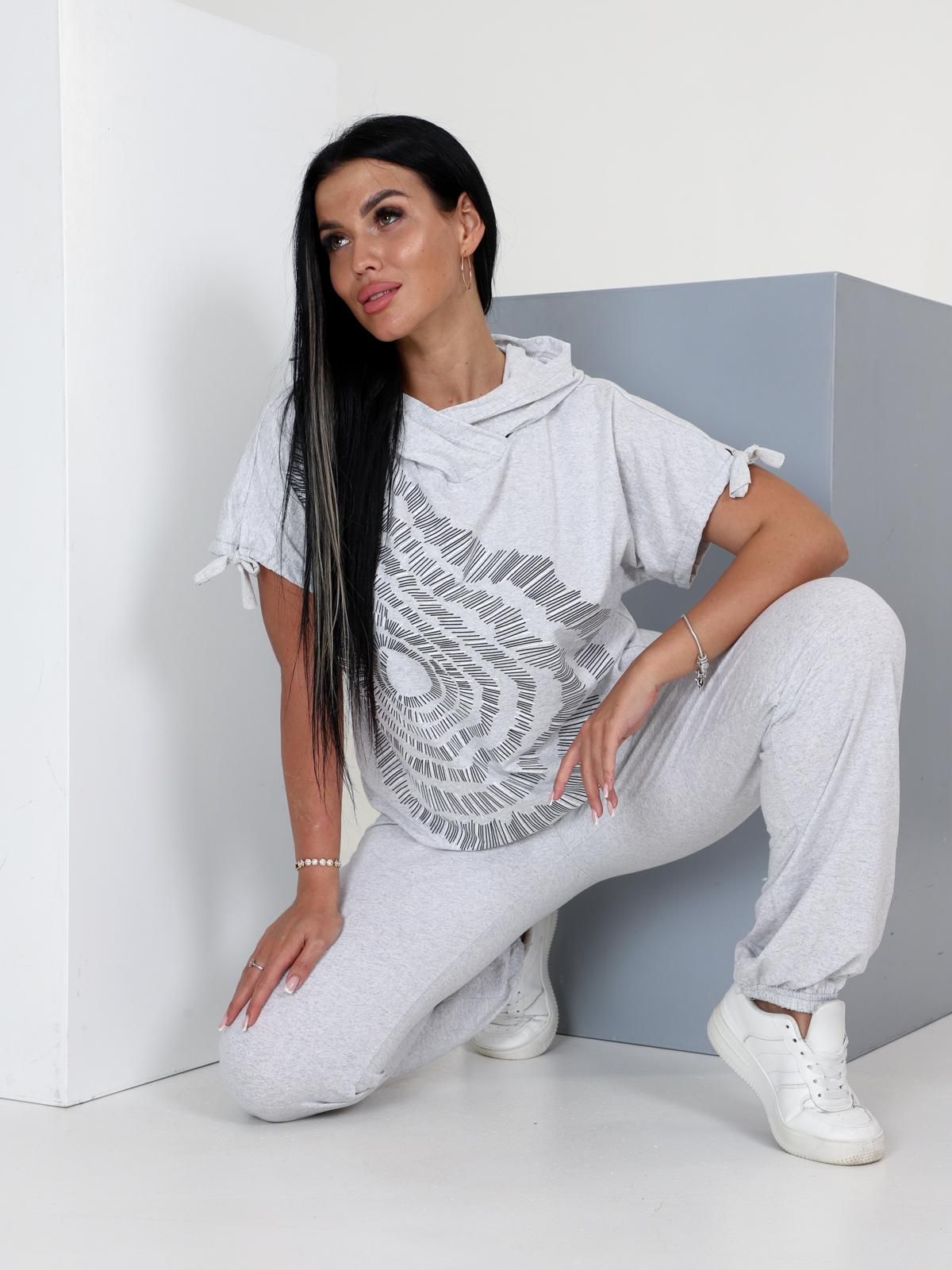 Костюм трикотажный серый с брюками Iv-capriz(фото5)