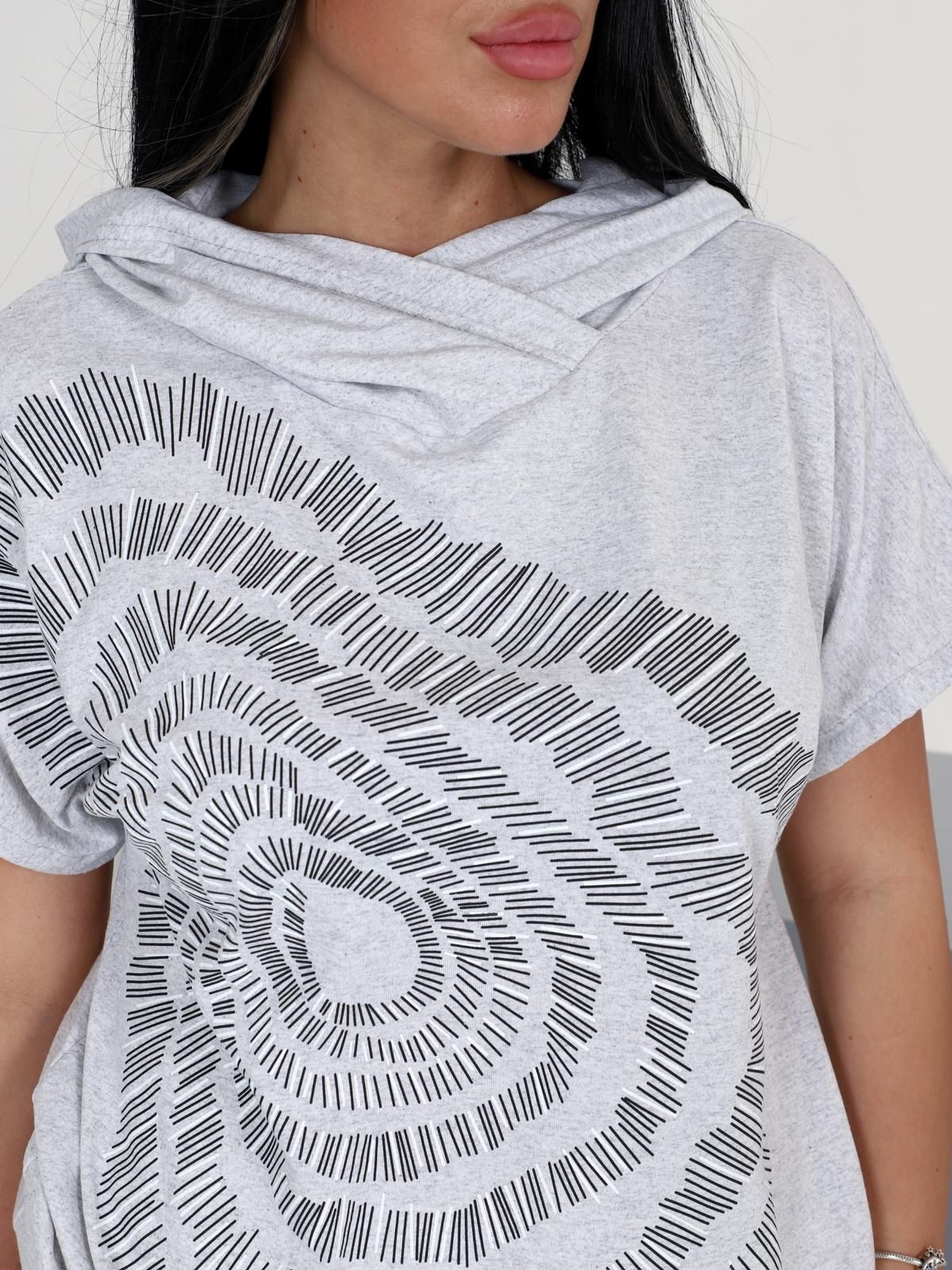 Костюм трикотажный серый с брюками Iv-capriz(фото4)