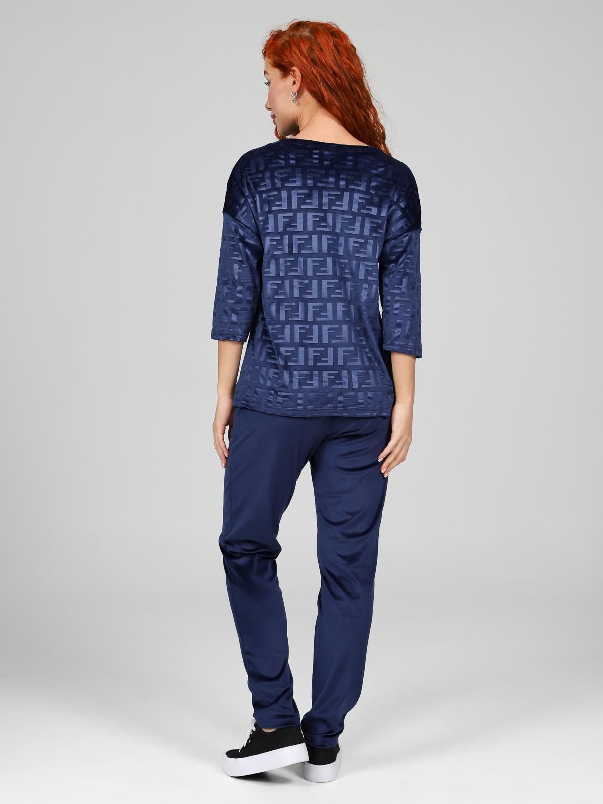 Костюм велюровый с брюками в синем цвете Iv-capriz(фото9)