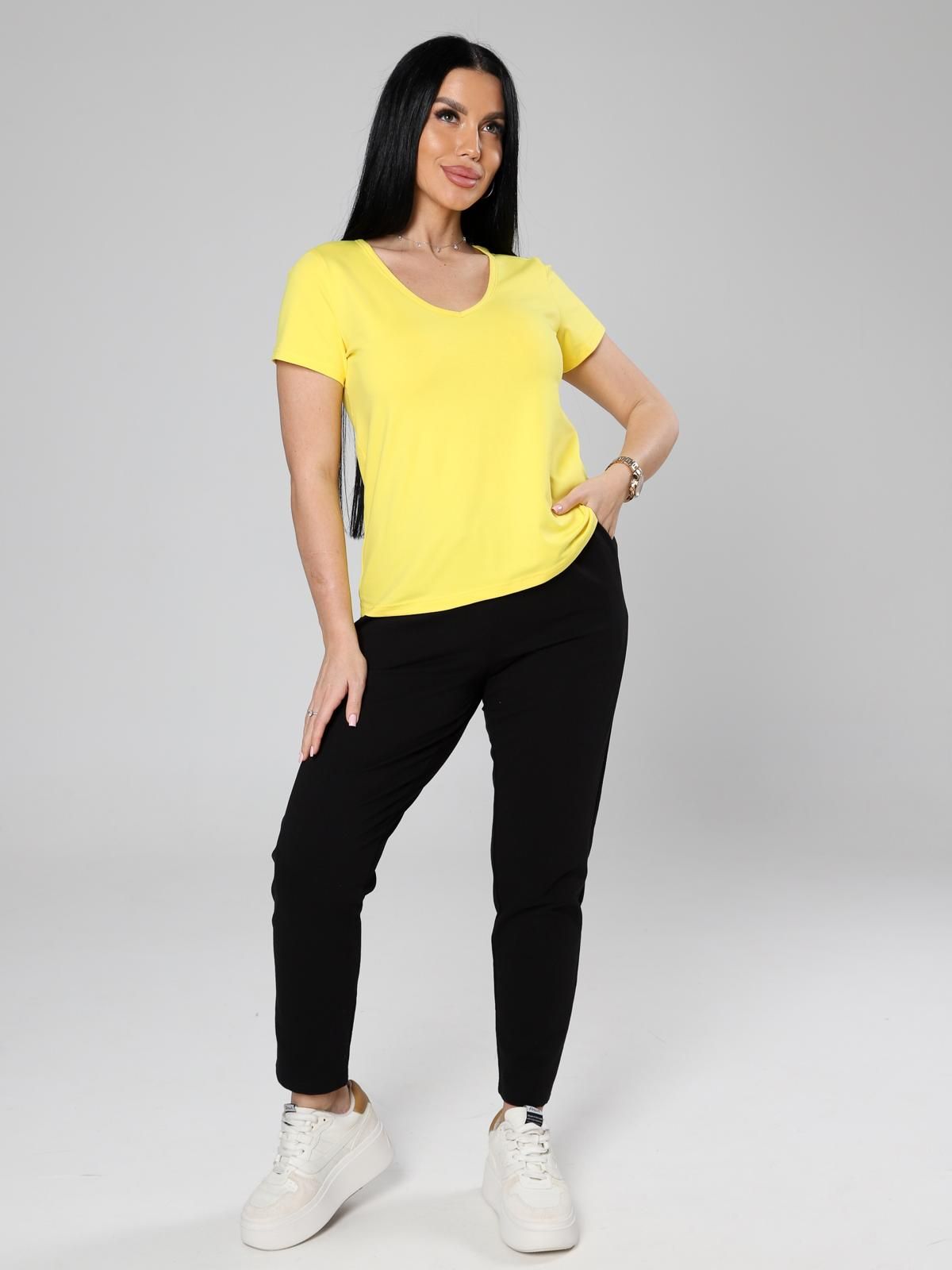 Футболка трикотажная жёлтого цвета Iv-capriz(фото3)