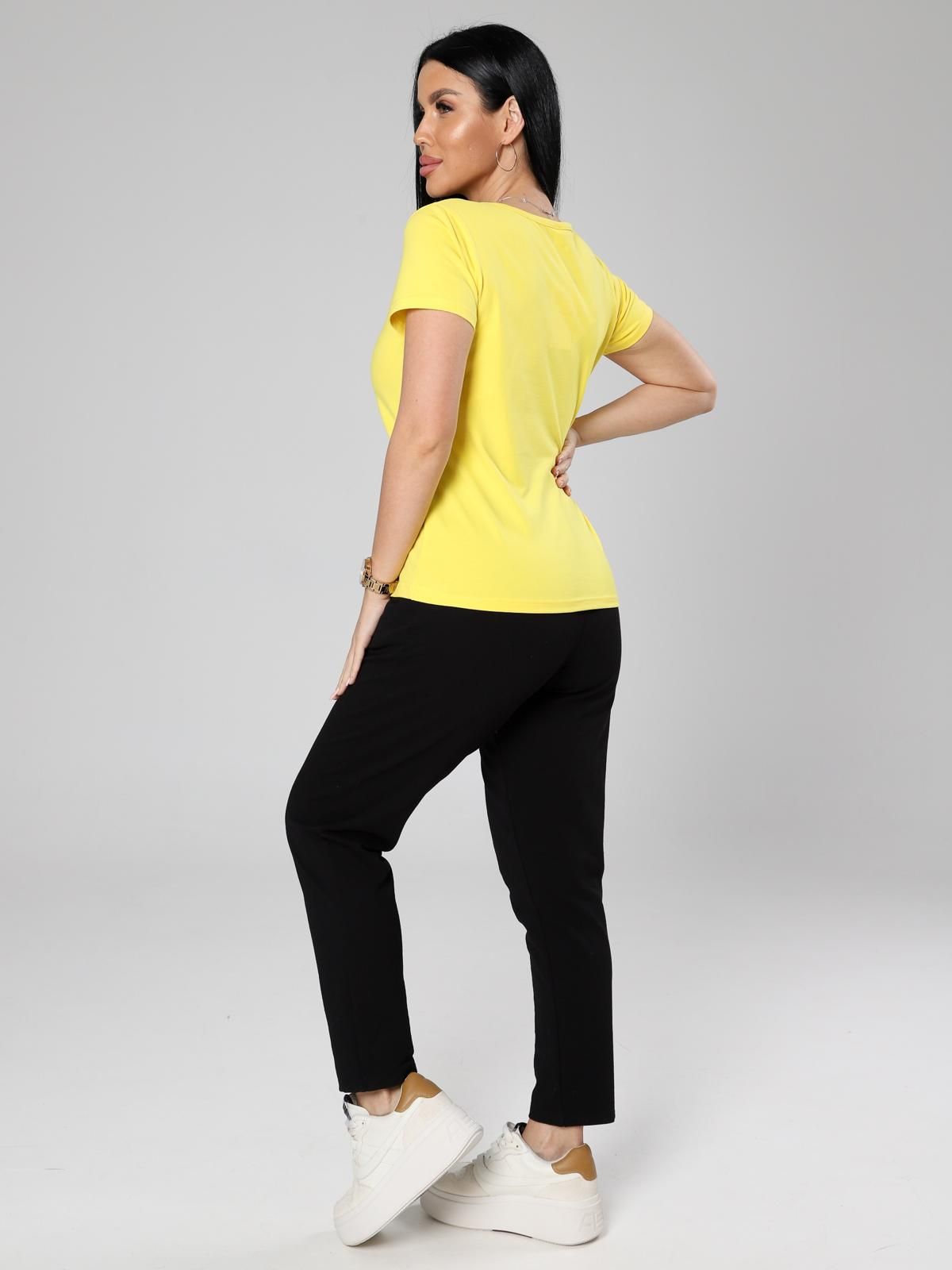 Футболка трикотажная жёлтого цвета Iv-capriz(фото7)