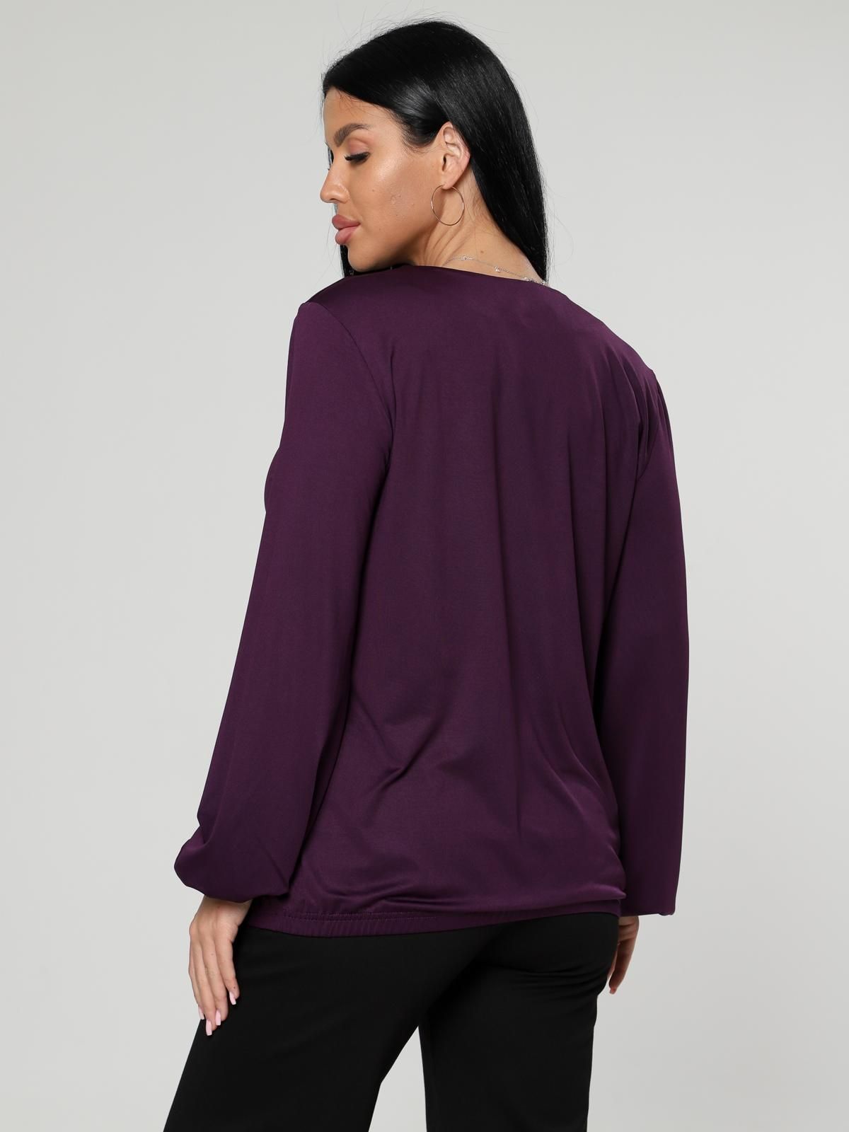 Блузка трикотажная в цвете баклажан Iv-capriz(фото6)