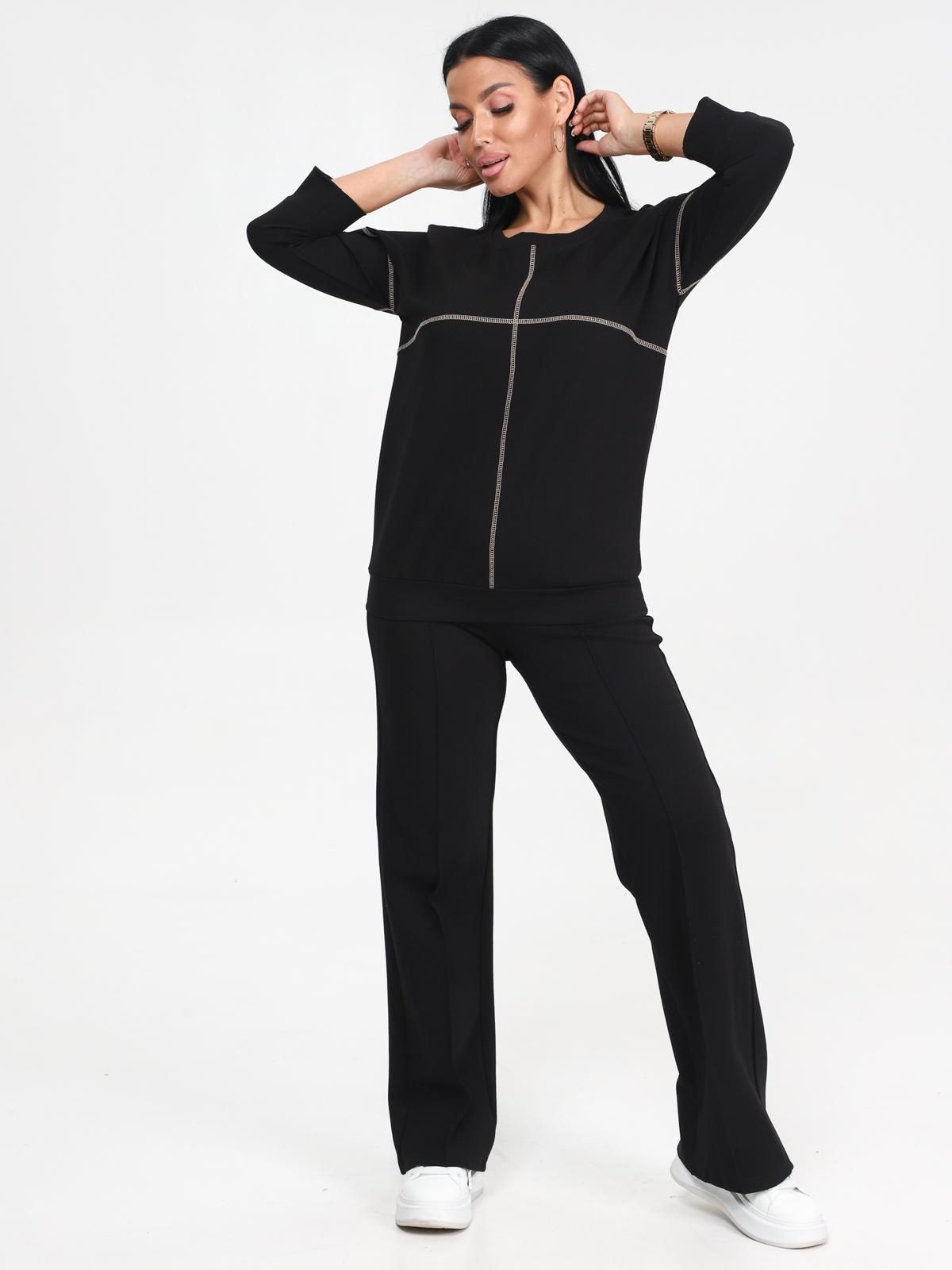 Свитшот чёрный из футера Iv-capriz(фото5)