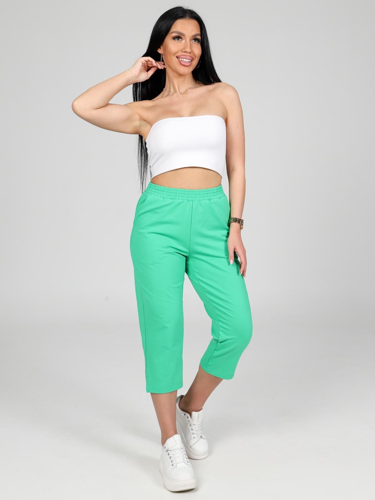 Бриджи трикотажные зелёного цвета Iv-capriz(фото7)