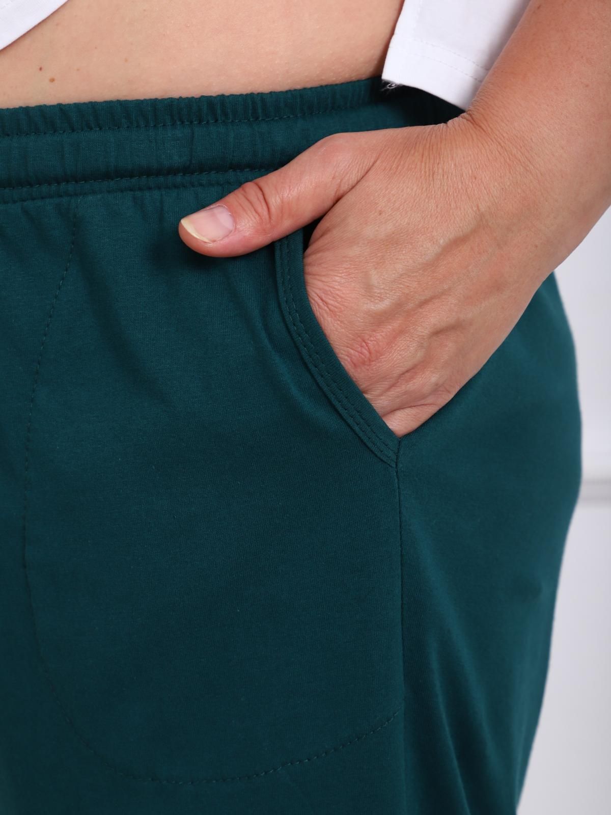 Шорты с карманами в цвете изумруд Iv-capriz(фото5)