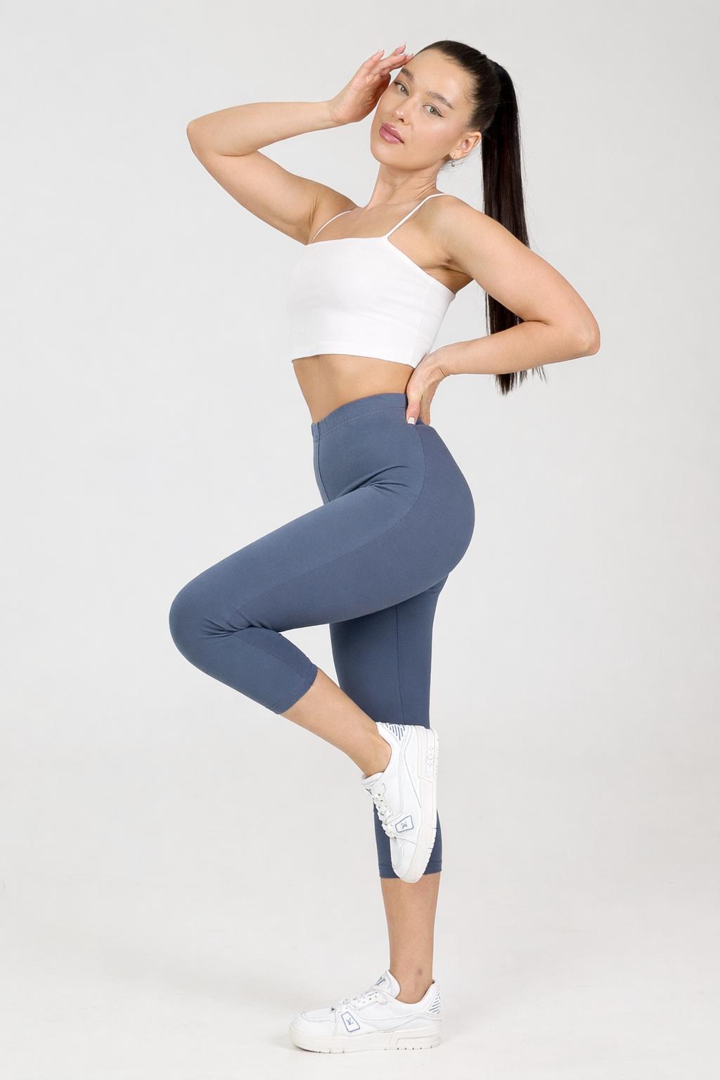 Бриджи трикотажные в сером цвете Iv-capriz(фото4)