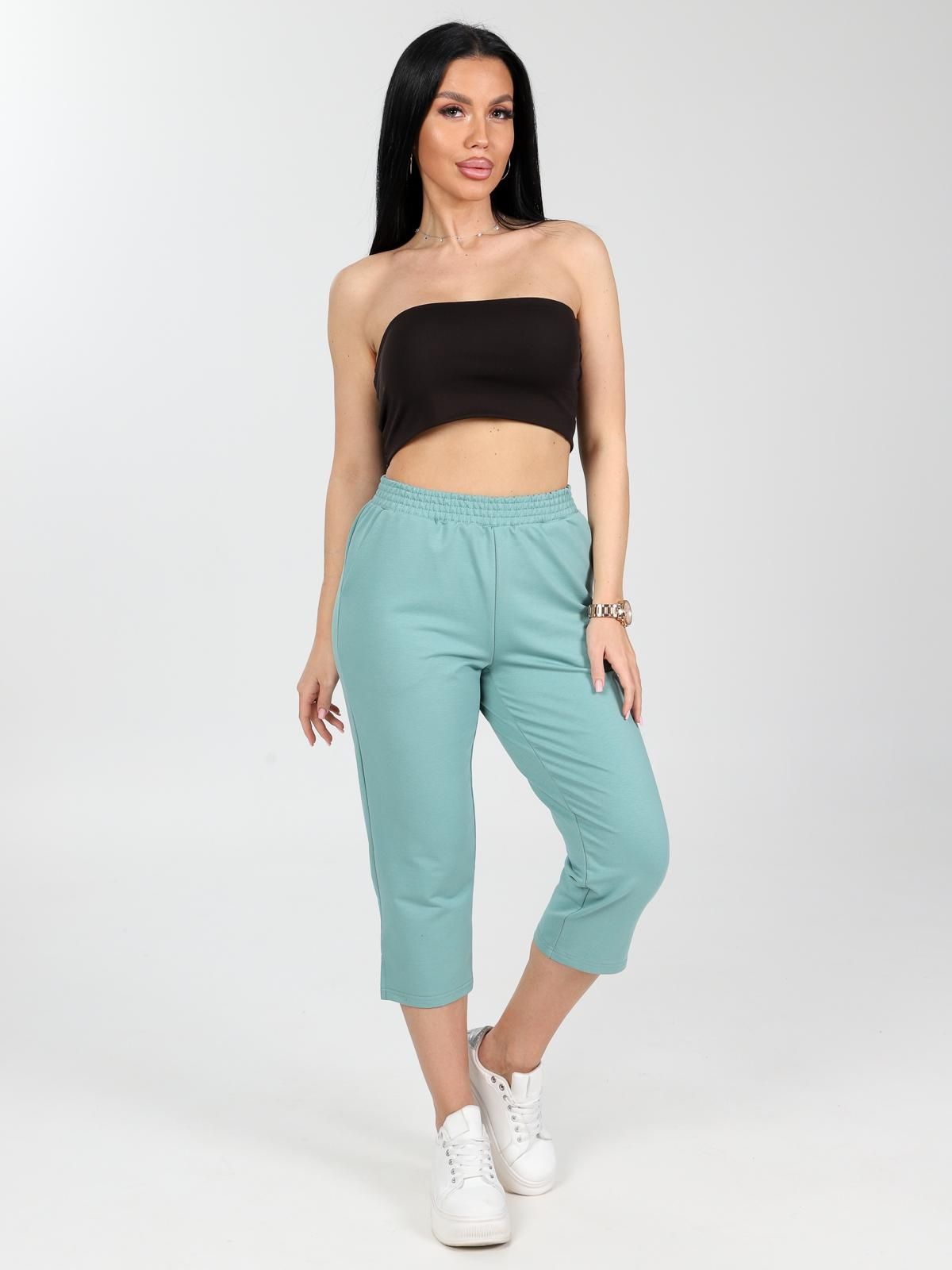 Бриджи трикотажные в фисташковом цвете Iv-capriz(фото2)